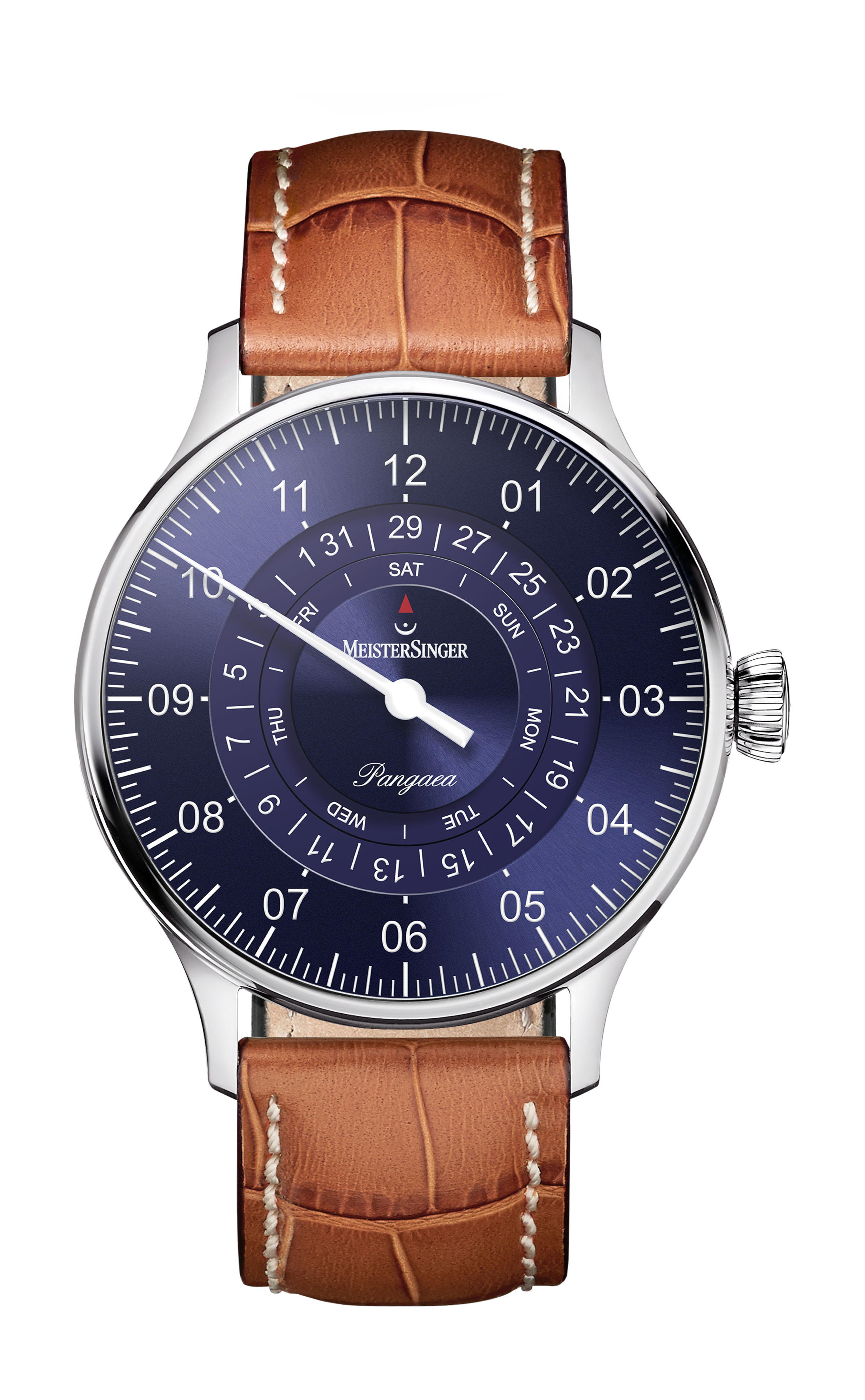 MeisterSinger Pangaea Day Date Sunburst Blue