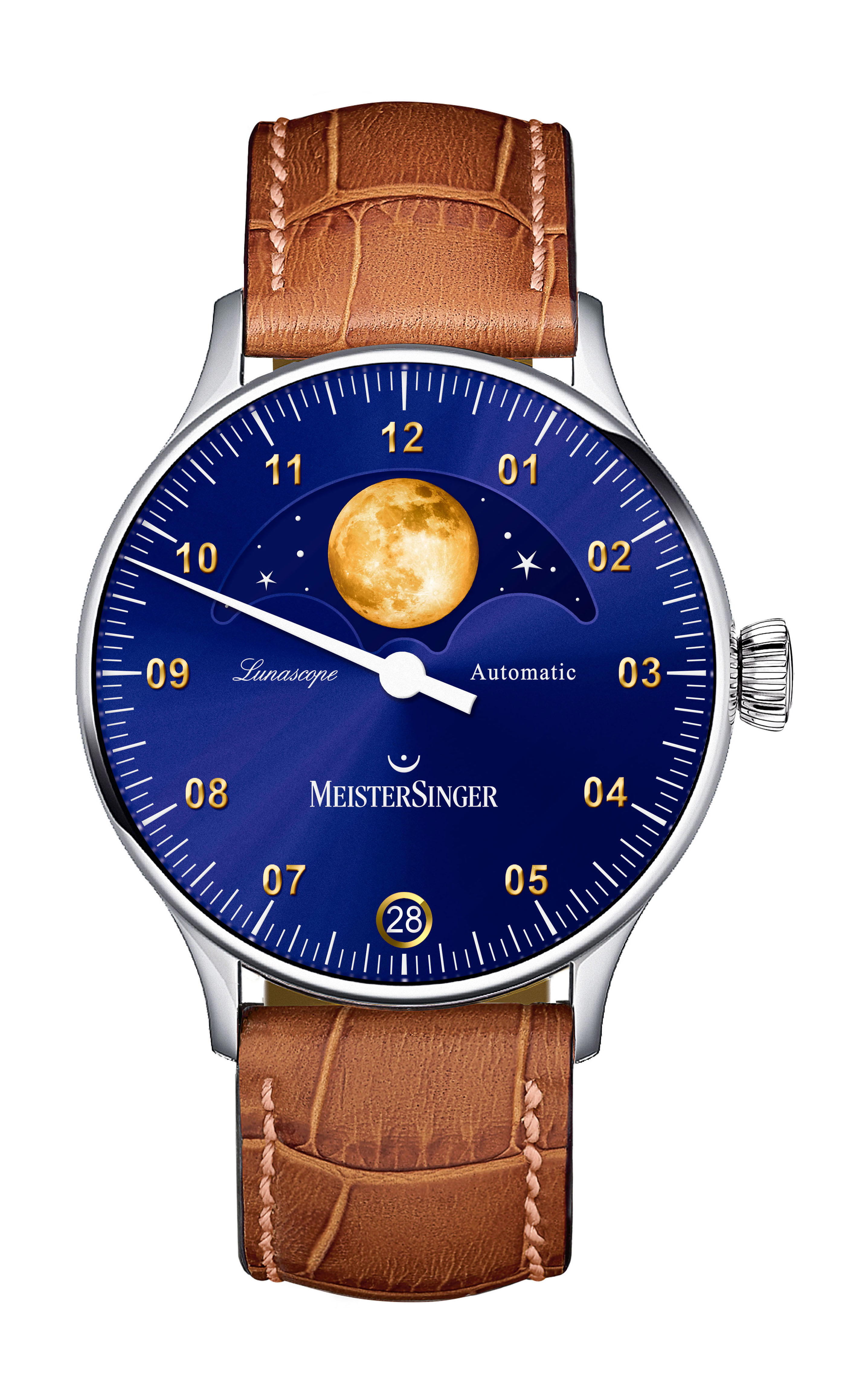 MeisterSinger Lunascope Sunburst Blue Gold