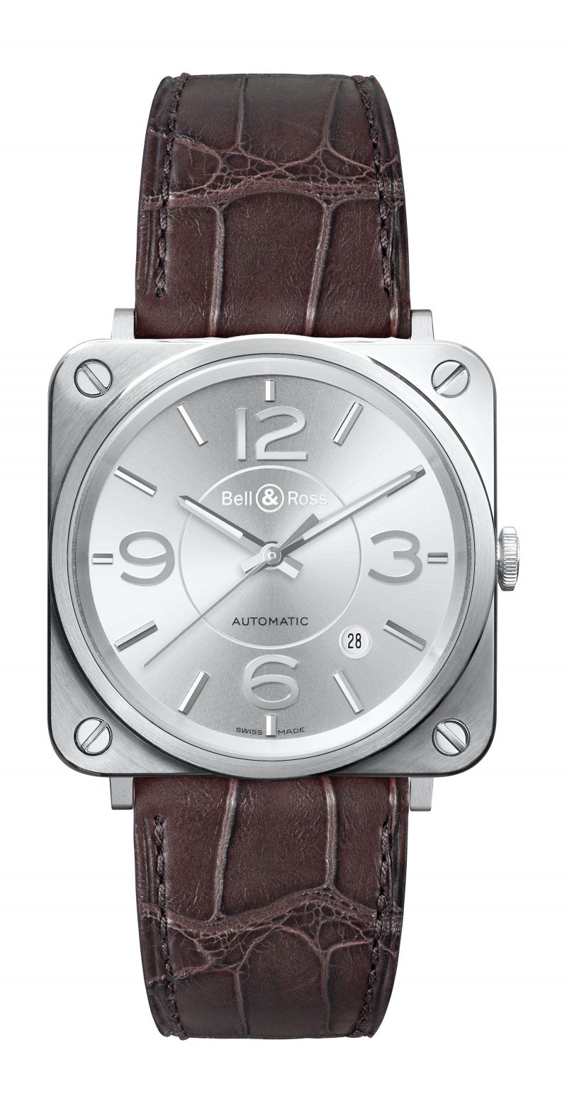 Bell \u0026 Ross BR S-92 OFFICER SILVER 