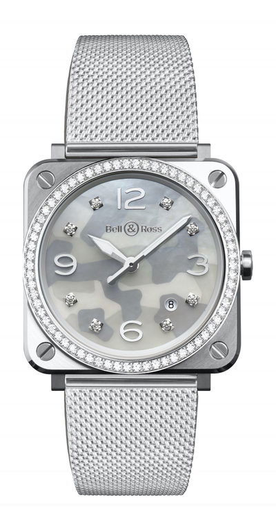 Bell &amp; Ross BR S Grey Camouflage Diamonds