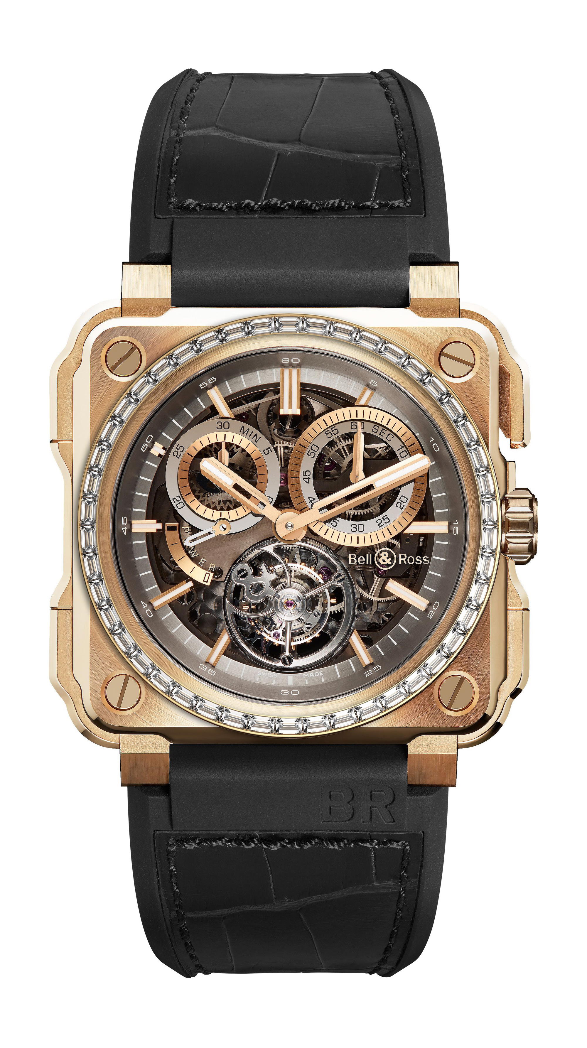Bell & Ross BR-X1 TOURBILLON ROSE GOLD DIAMONDS
