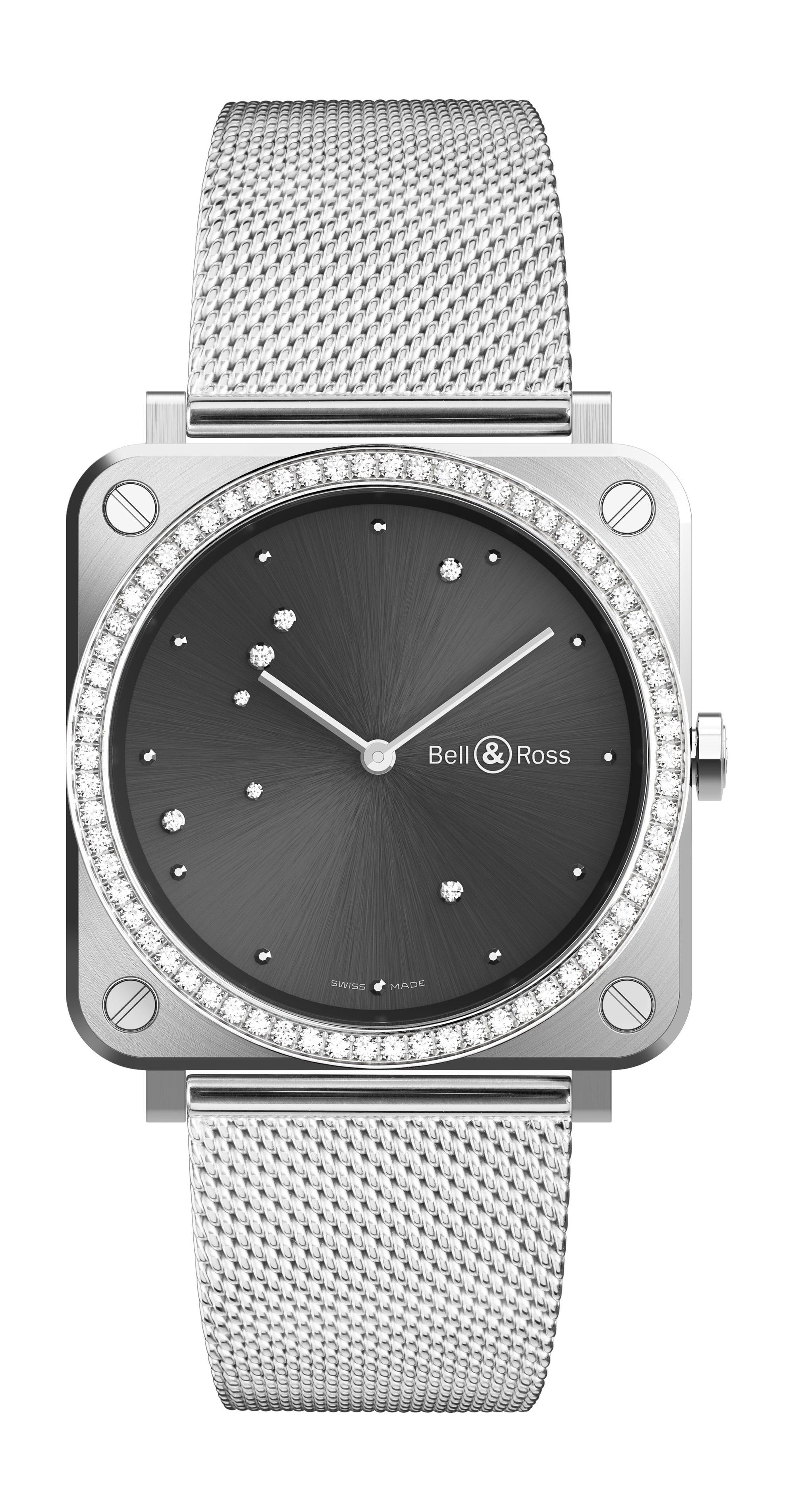 Bell & Ross BR S Grey Diamond Eagle Diamonds