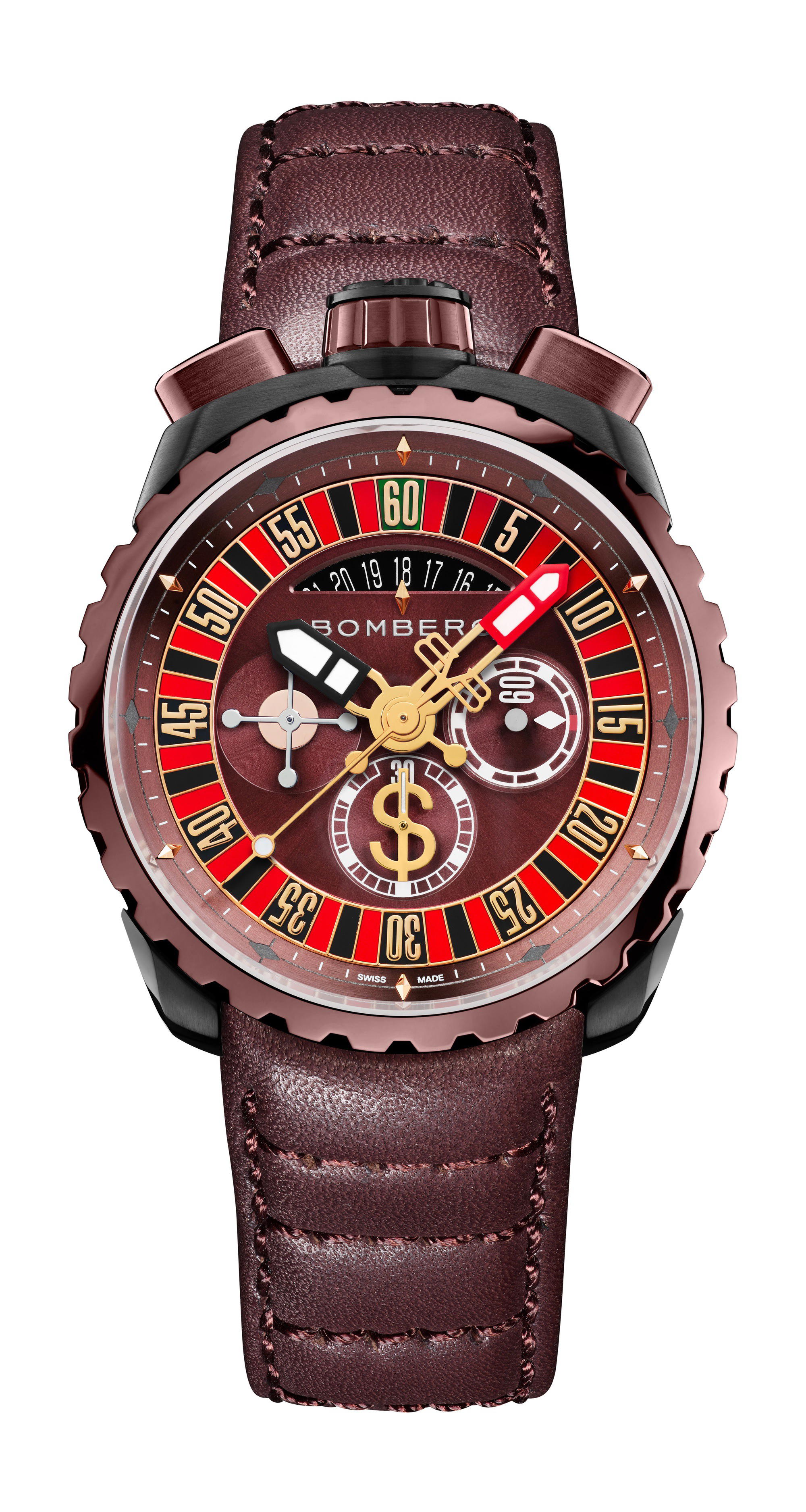 Bomberg BOLT-68 GAMBLER RED & BROWN SPECIAL EDITION
