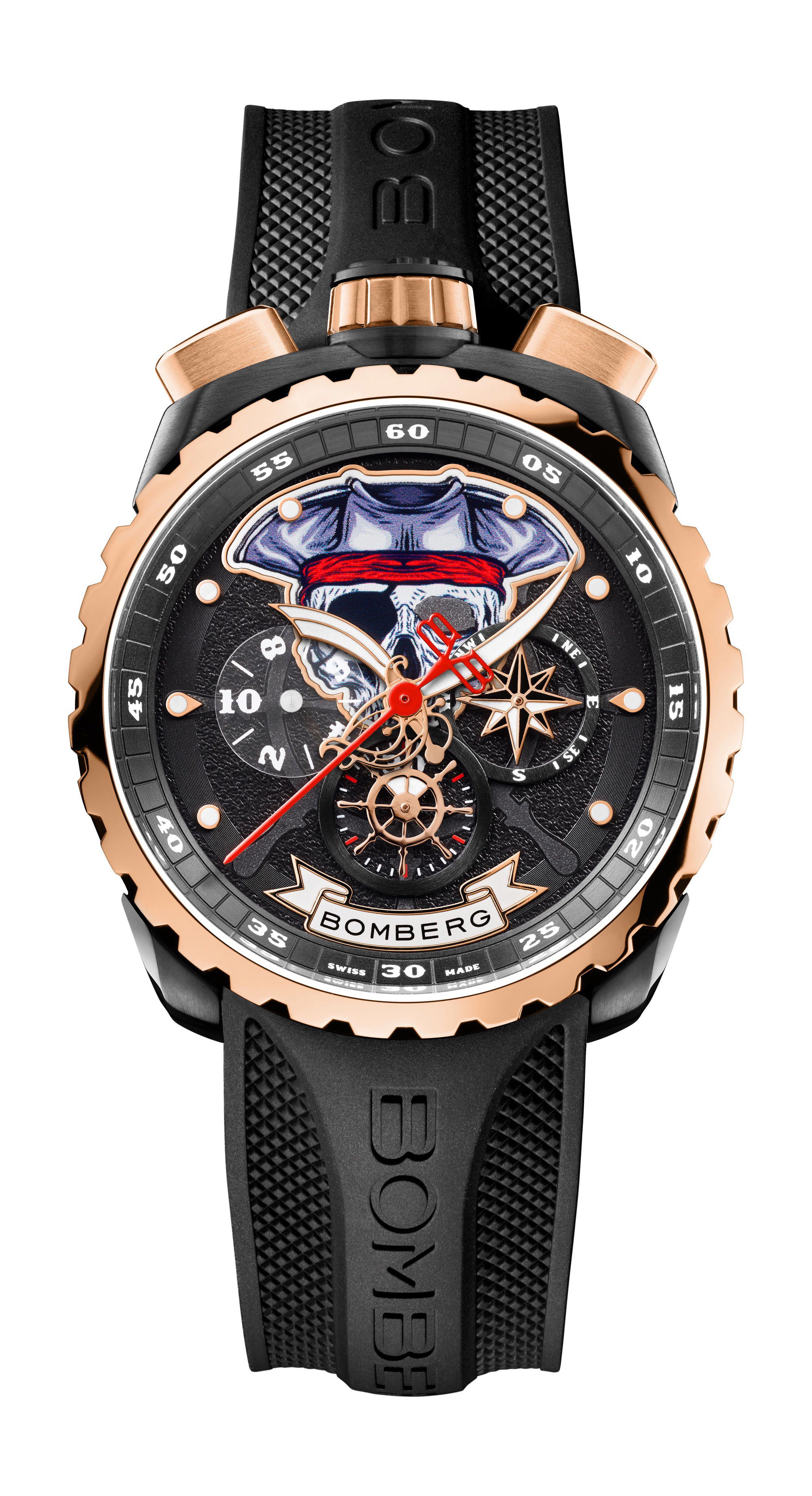 Bomberg BOLT-68 PIRATE RED & BLACK SPECIAL EDITION