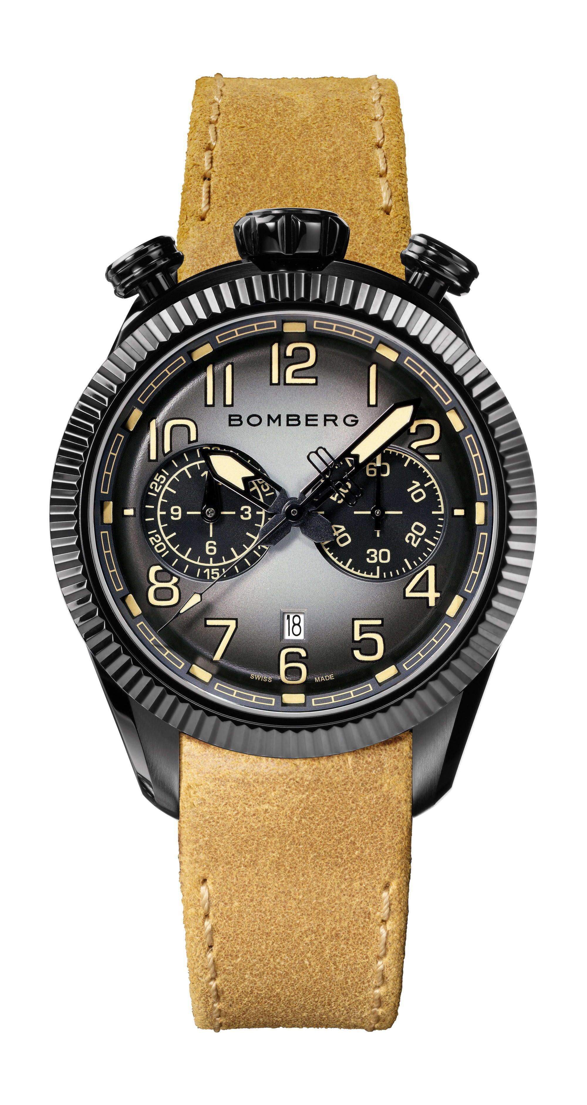 Bomberg BB-68 BLACK & BEIGE