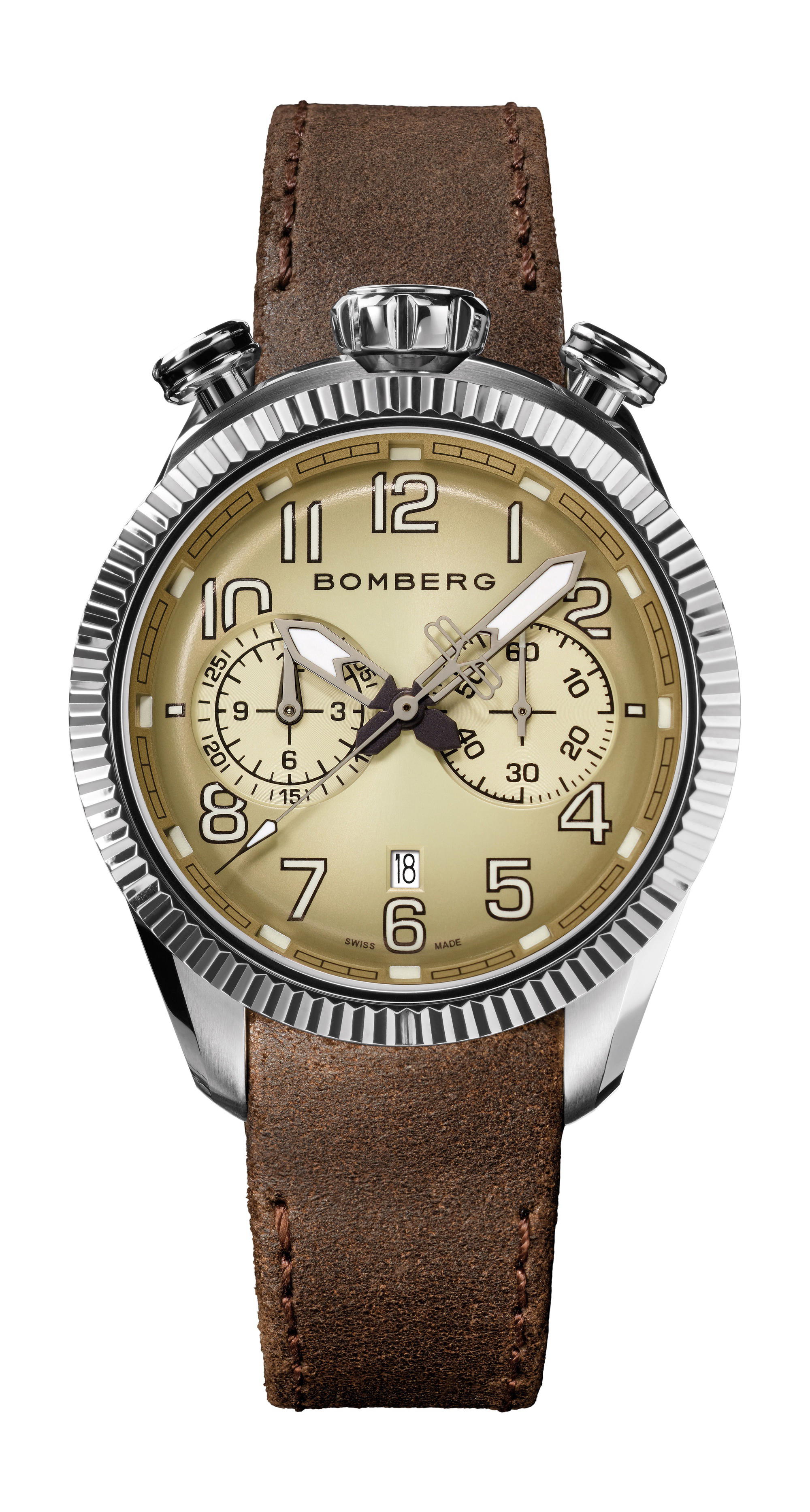 Bomberg BB-68 Ivory & Brown