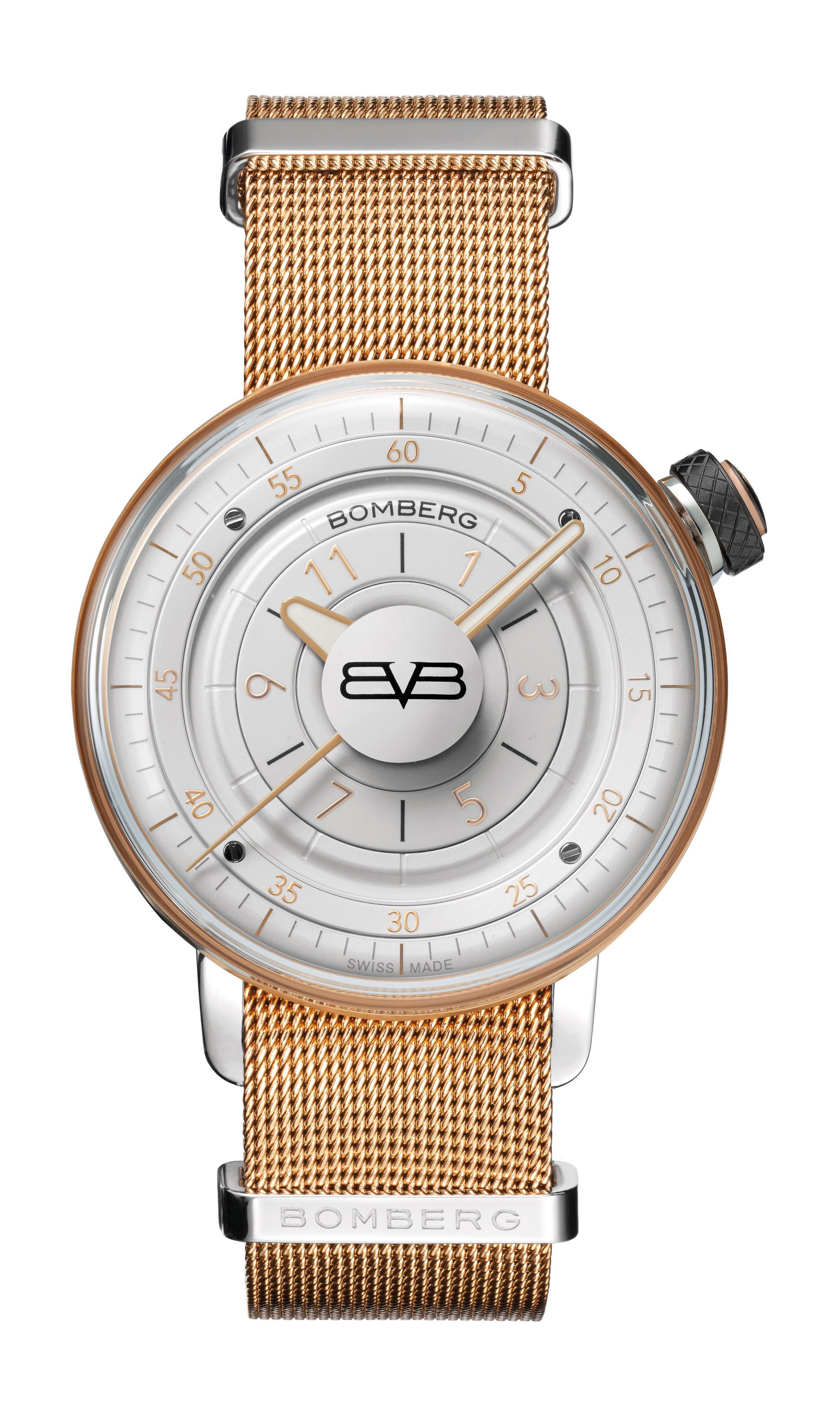 Bomberg BB-01 IVORY & GOLD
