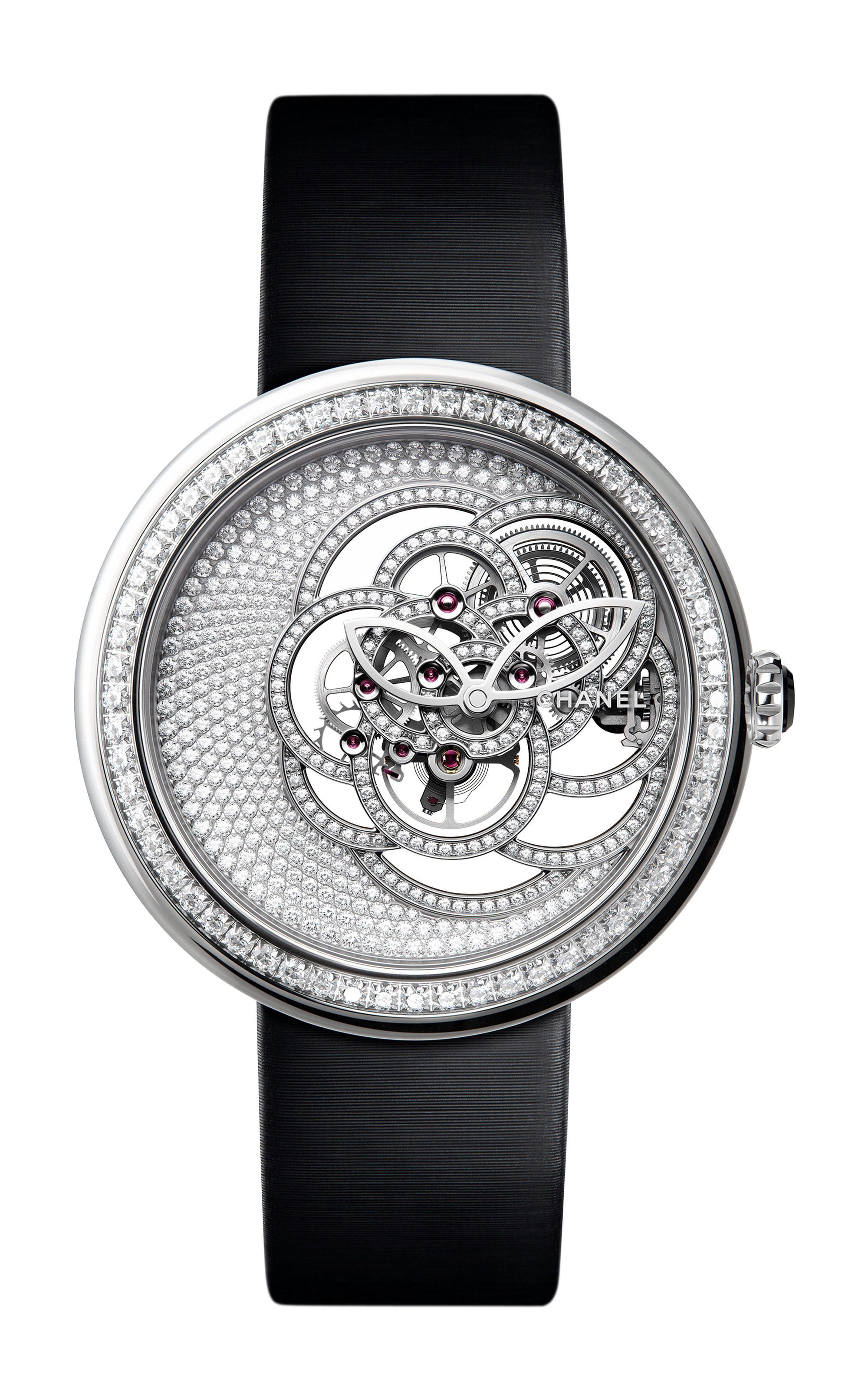 Chanel Mademoiselle Privé Camélia Skeleton Watch