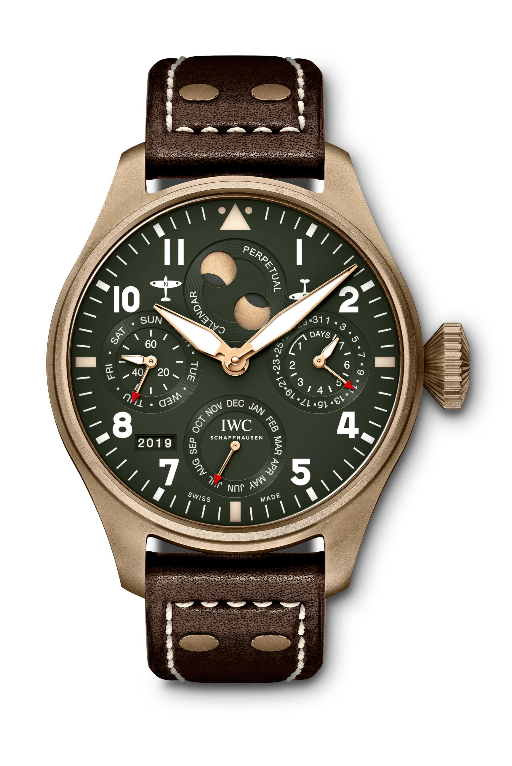 IWC Schaffhausen Big Pilot’s Watch Perpetual Calendar Spitfire