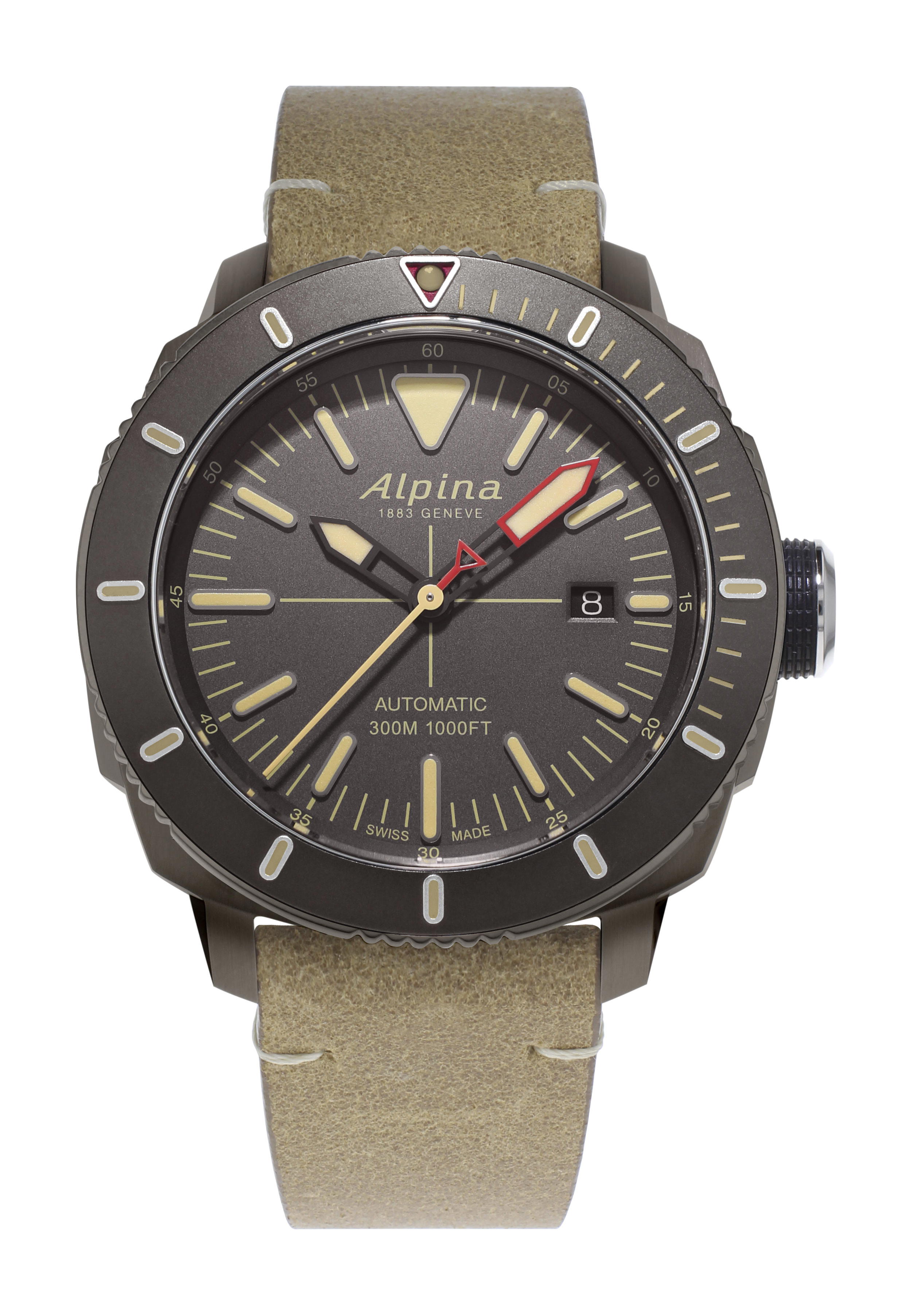 Alpina Seastrong Diver 300 Automatic Light Brown