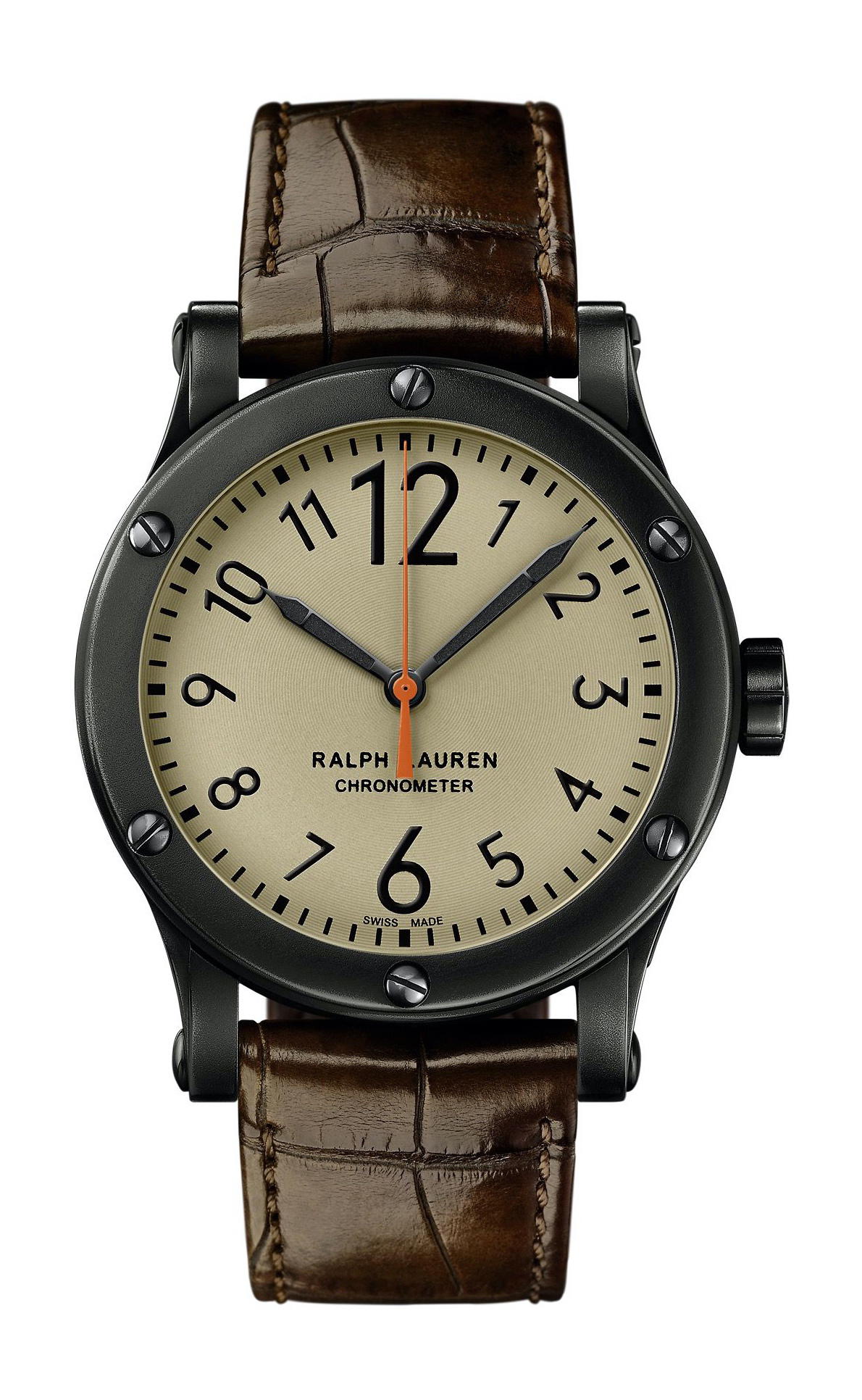 Ralph Lauren Rl67 Safari Chronometer 39mm “Black Aged” Steel