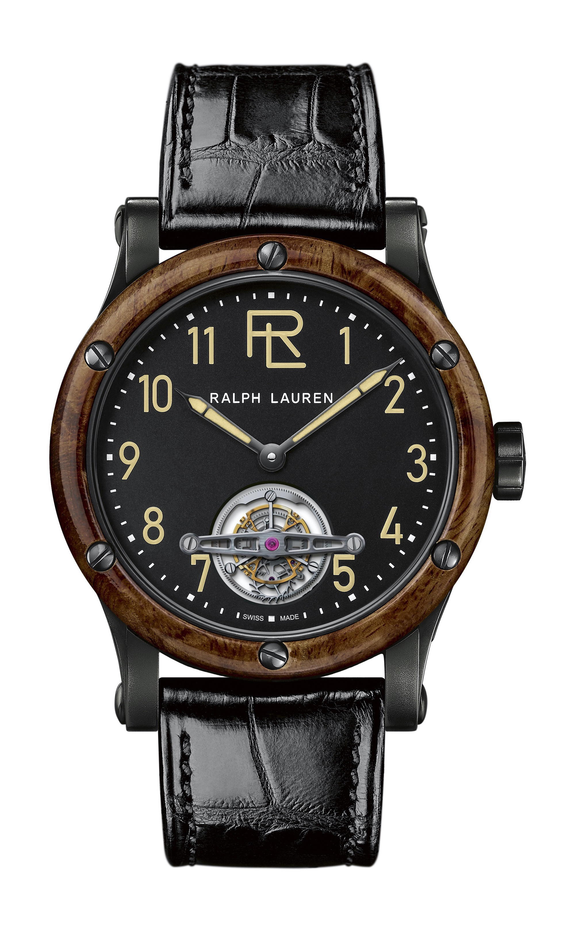 Ralph Lauren Rl Automotive Tourbillon 45mm Black Steel
