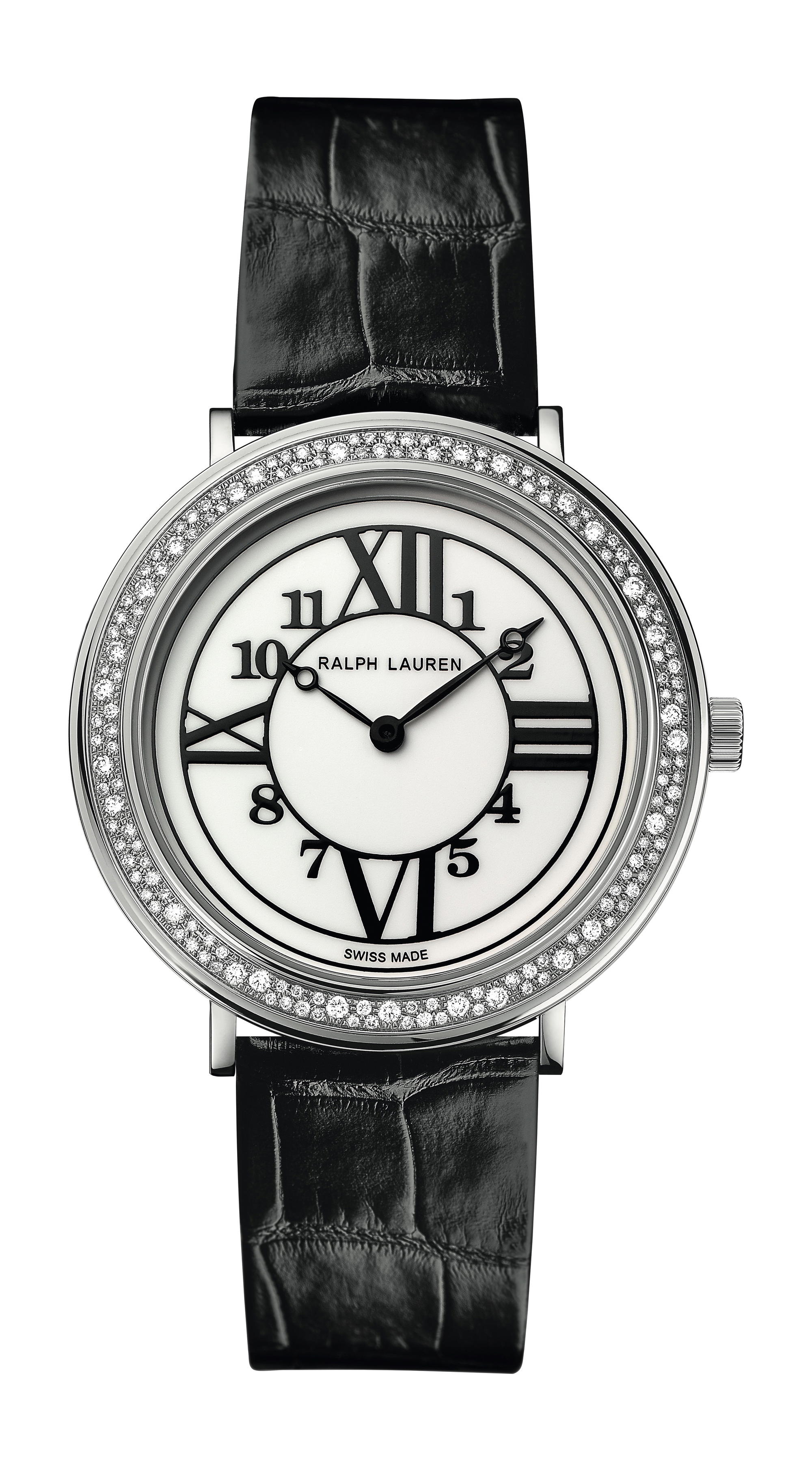 Ralph Lauren Rl888 38mm Steel Snowfall Diamonds Set 