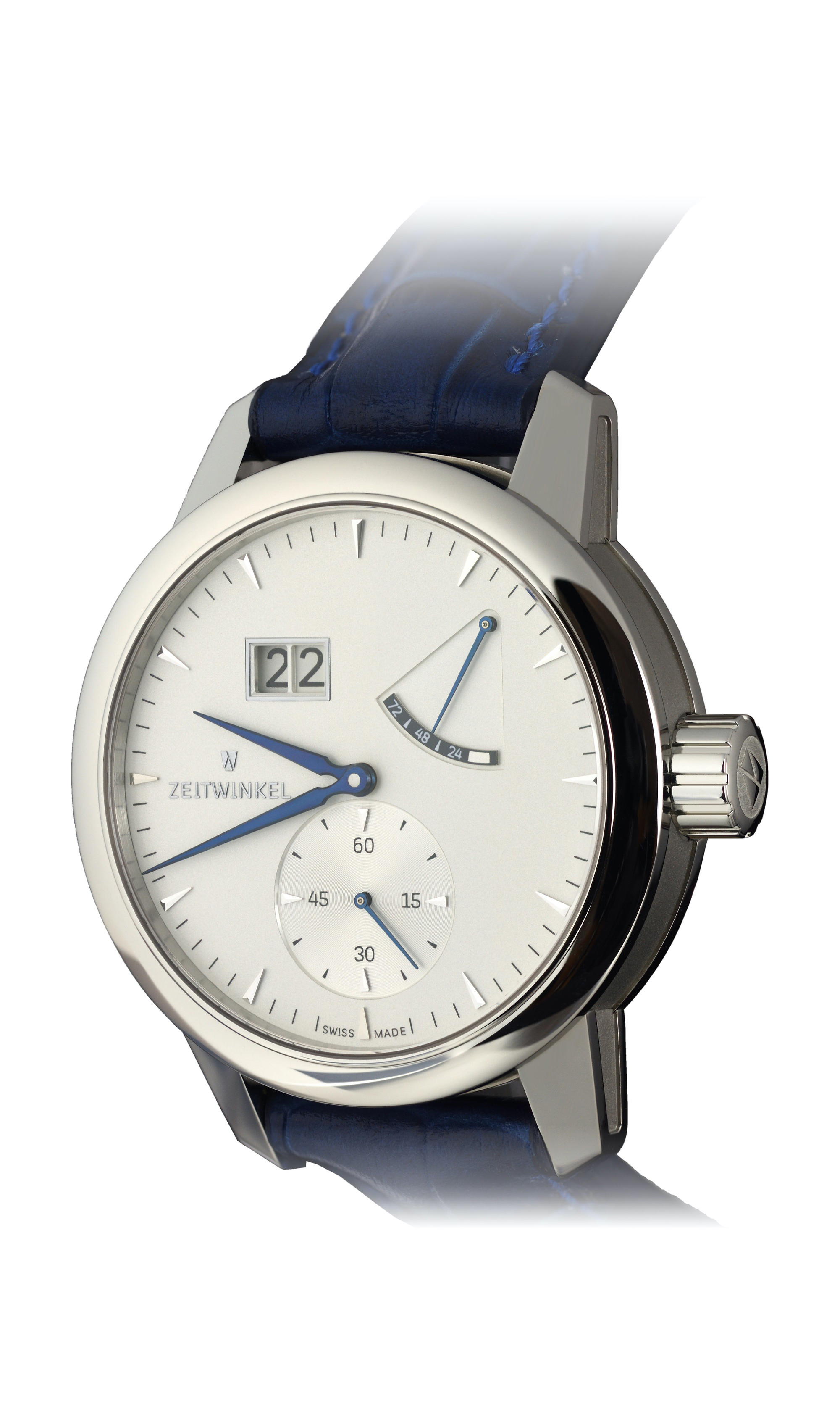 Zeitwinkel 273° Bleu sur Argent
