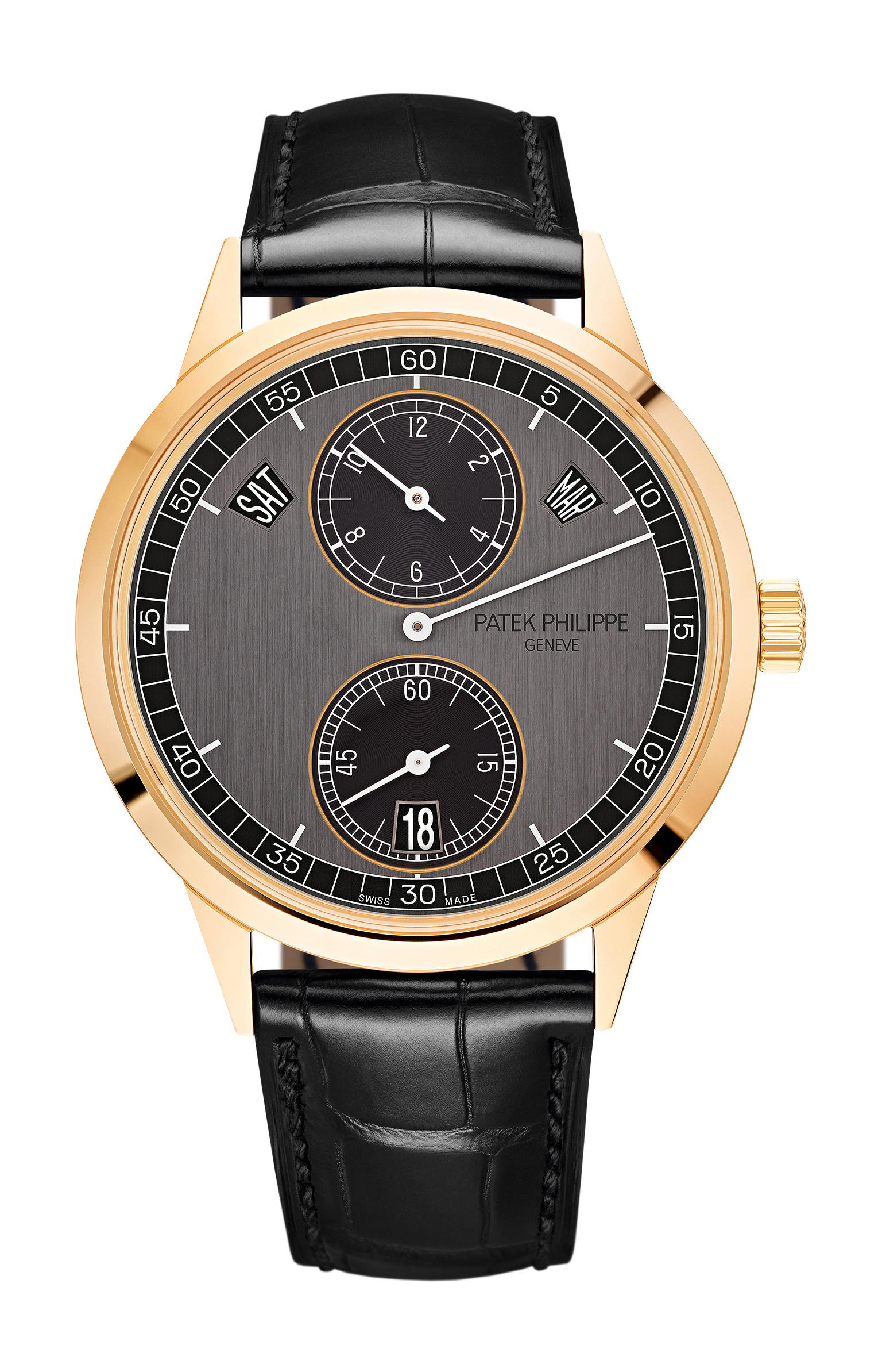 Patek Philippe Complications Annual Calendar, Regulator Style Display