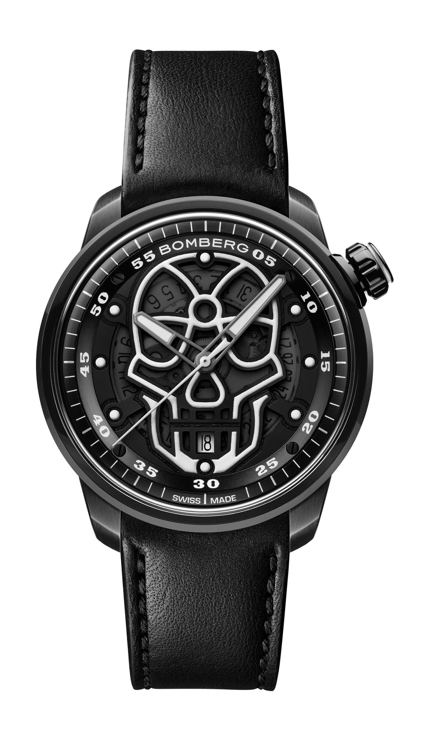 Bomberg BB-01 AUTOMATIC BLACK SKULL