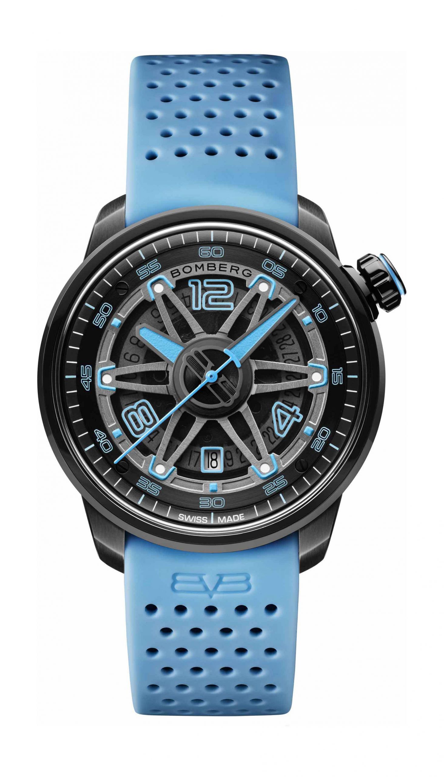 Bomberg BB-01 AUTOMATIC BLACK & BLUE