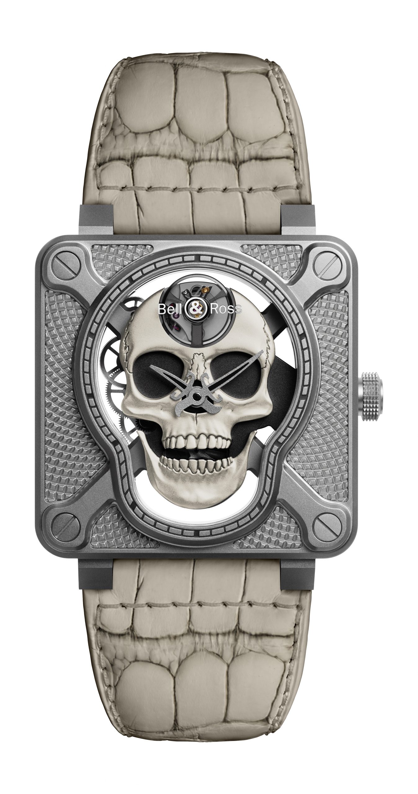 Bell & Ross BR 01 LAUGHING SKULL WHITE