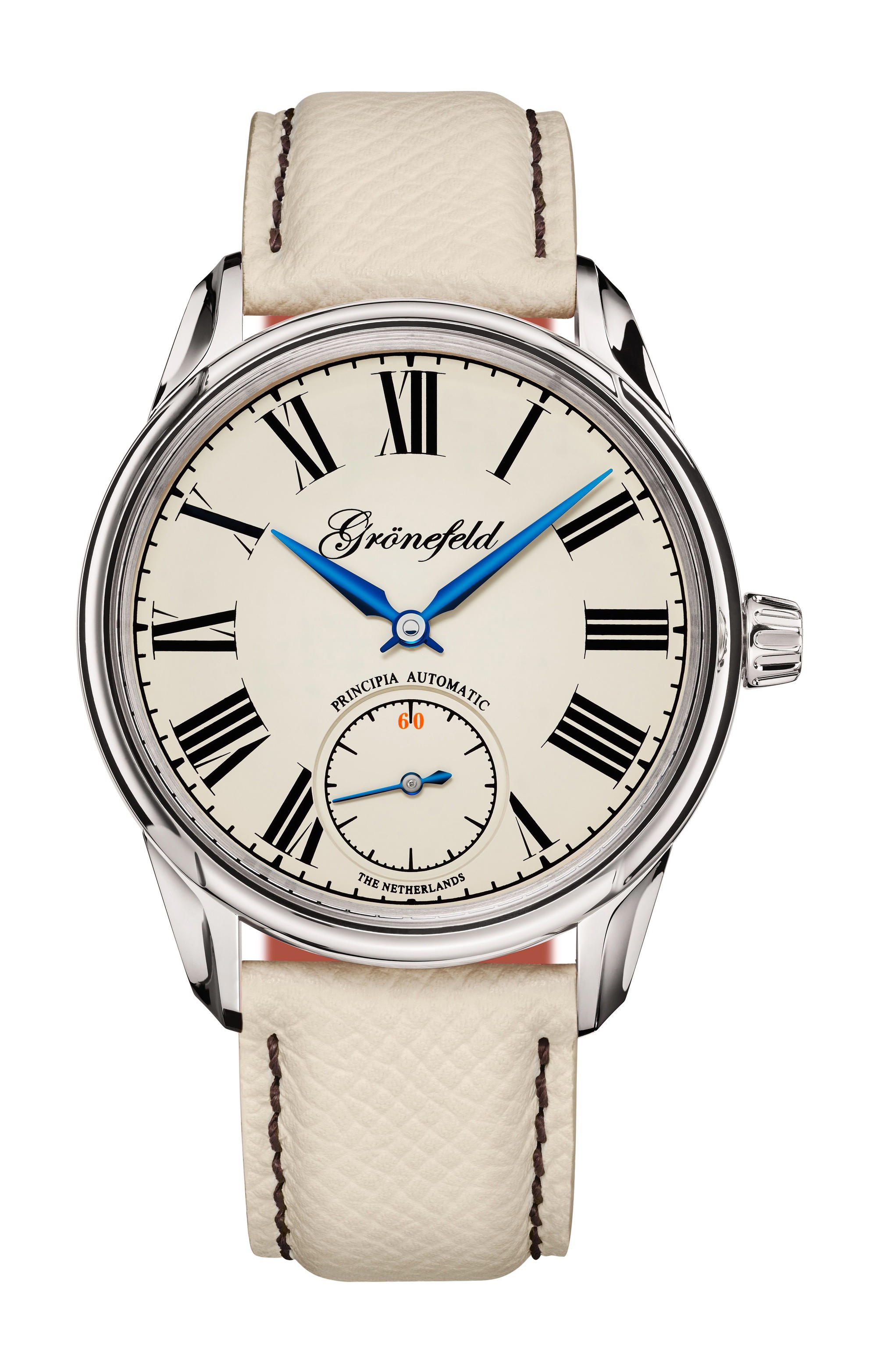 Grönefeld 1941 Principia Automatic CREAM LAQUER DIAL WG