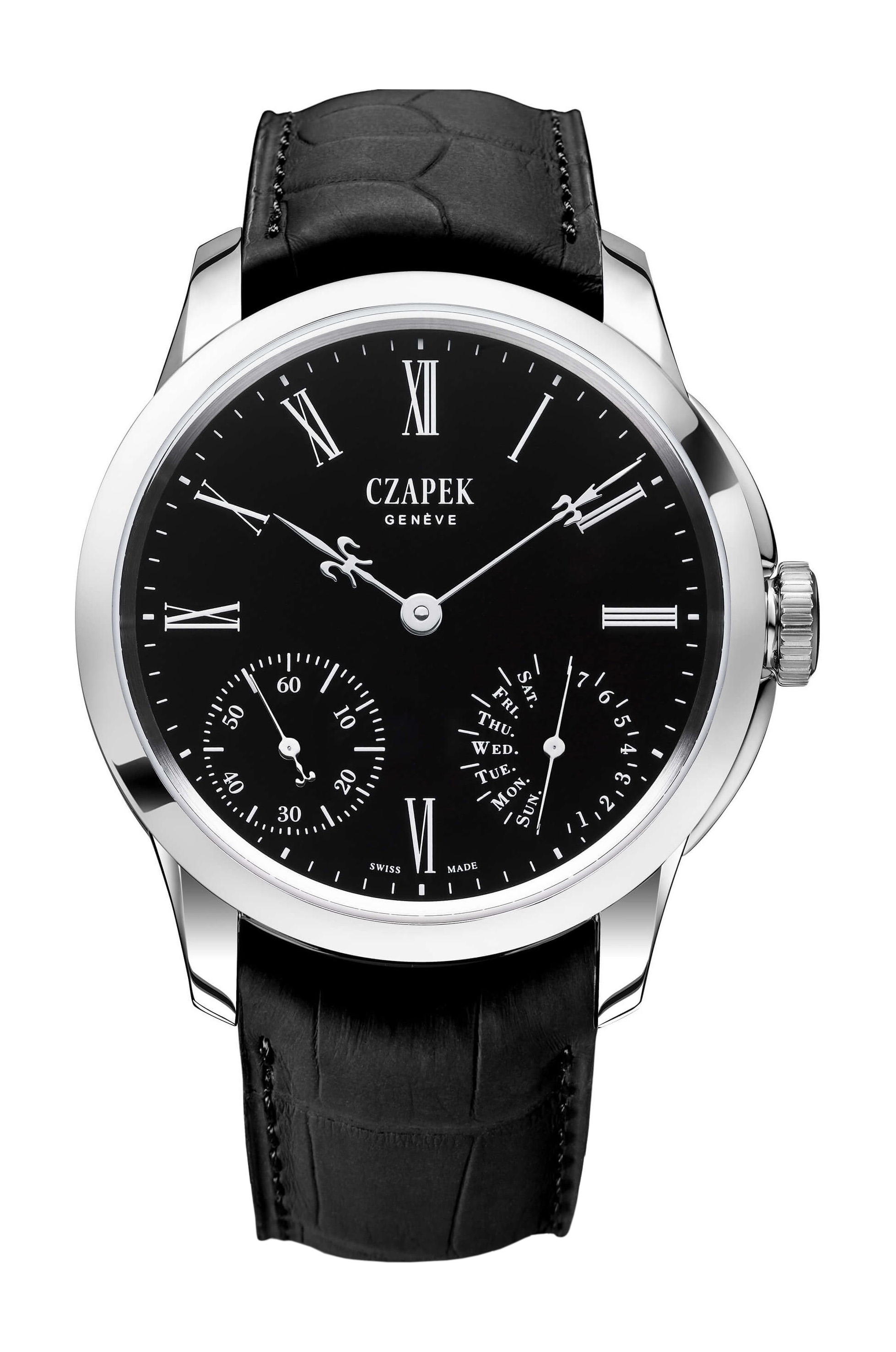 Czapek Quai des Bergues - Black Enamel S