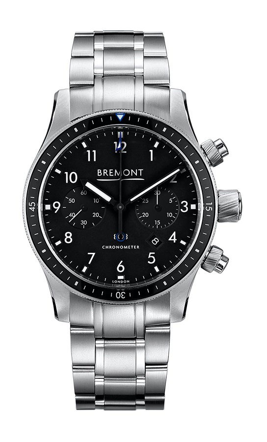 Bremont MODEL 247 STAINLESS STEEL BLACK BRACELET