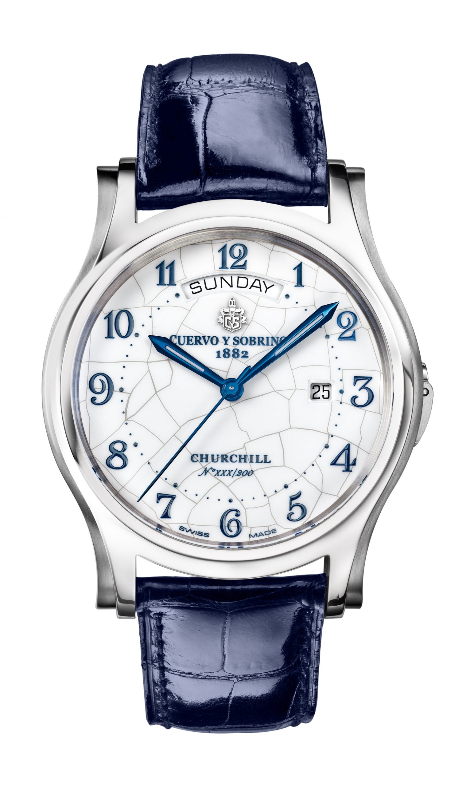 Cuervo y Sobrinos Robusto Day Date Churchill
