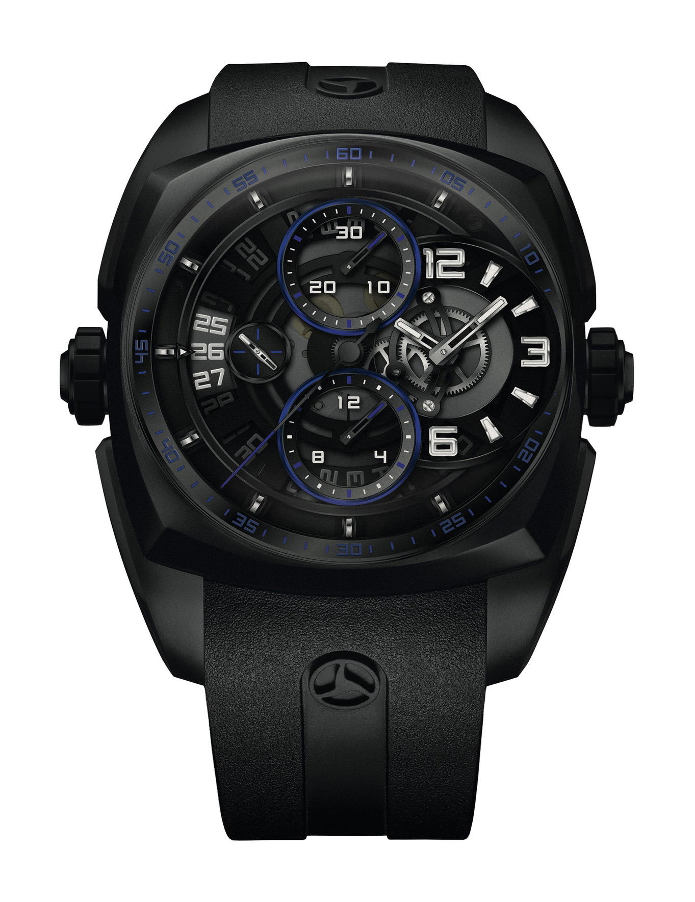 Cyrus Klepcys Skeleton Chronograph Dark & Blue