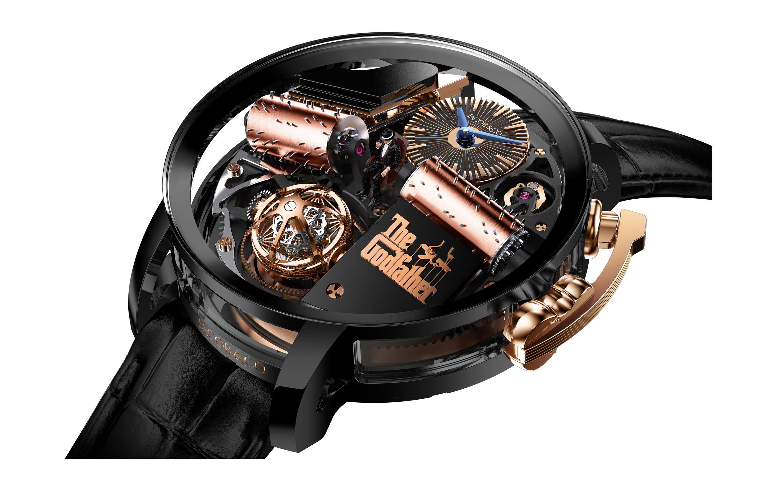 Jacob & Co Opera Godfather Musical Watch Black DLC