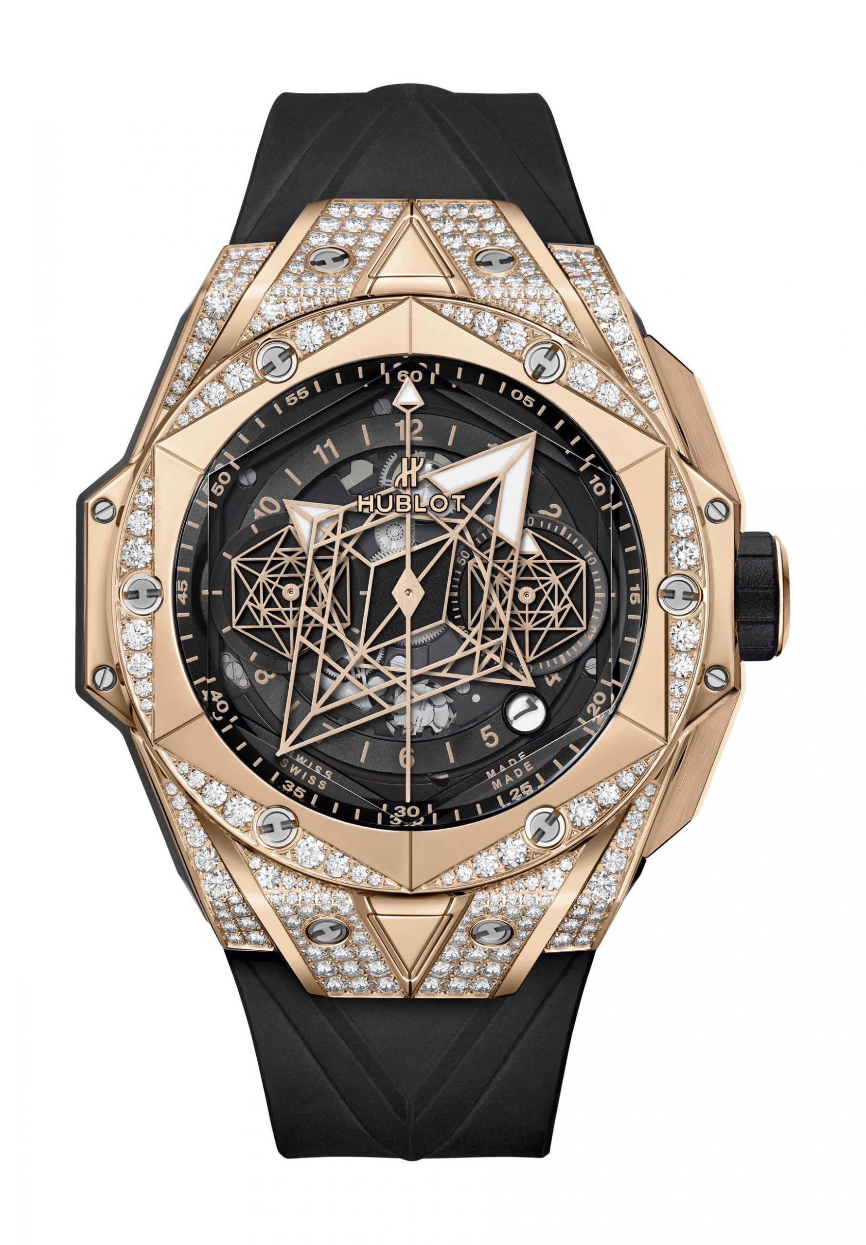 Hublot Big Bang Sang Bleu II King Gold Pavé