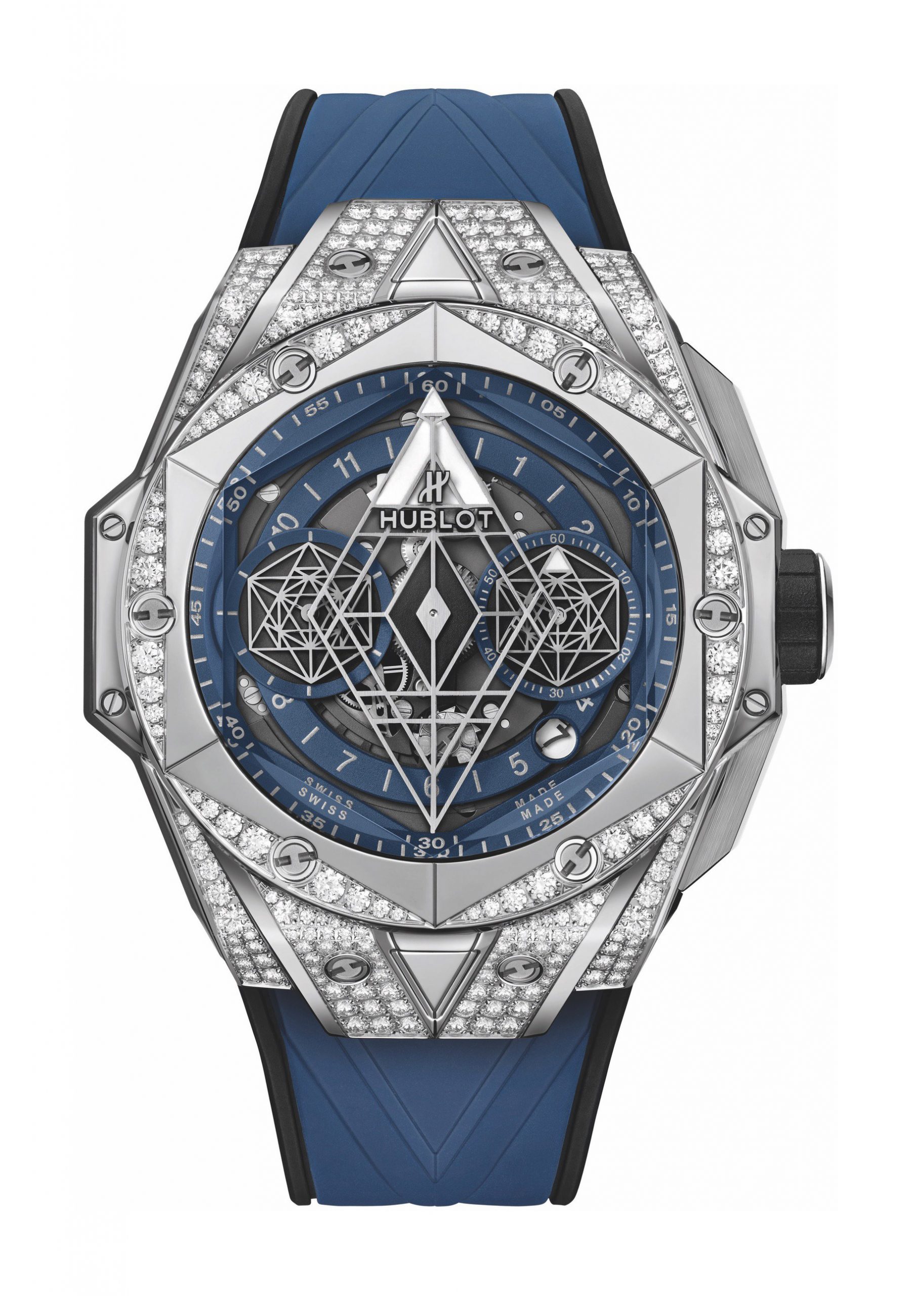 Hublot Big Bang Sang Bleu II Titanium Blue Pavé