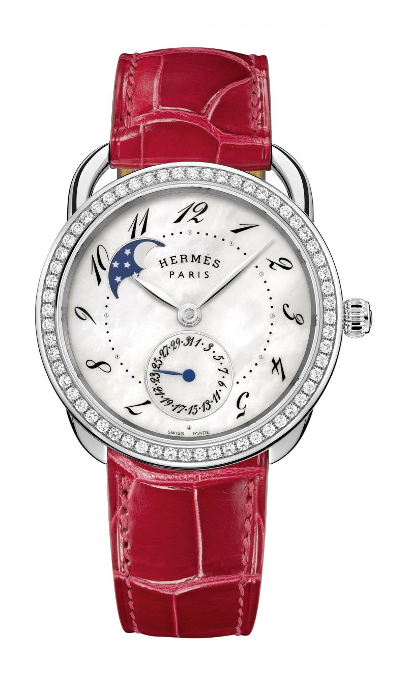 hermes arceau petite lune watch