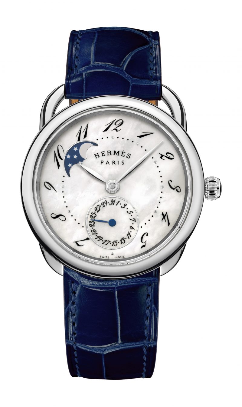 hermes arceau petite lune watch