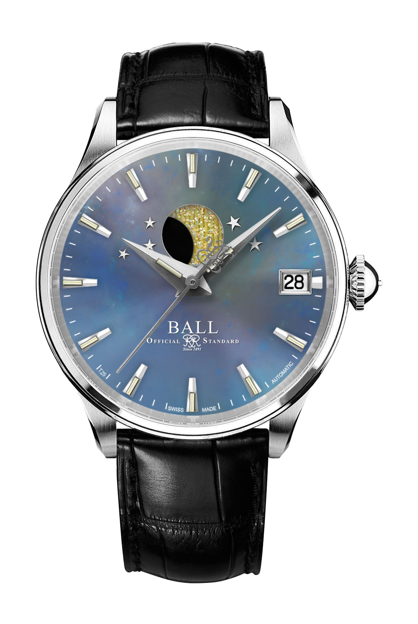 BALL Trainmaster Moon Phase Ladies