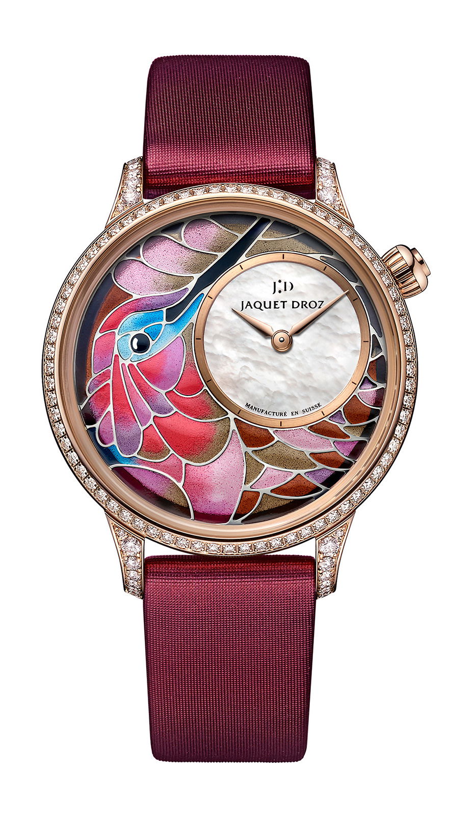 Jaquet Droz Petite Heure Minute Smalta Clara Humming Bird