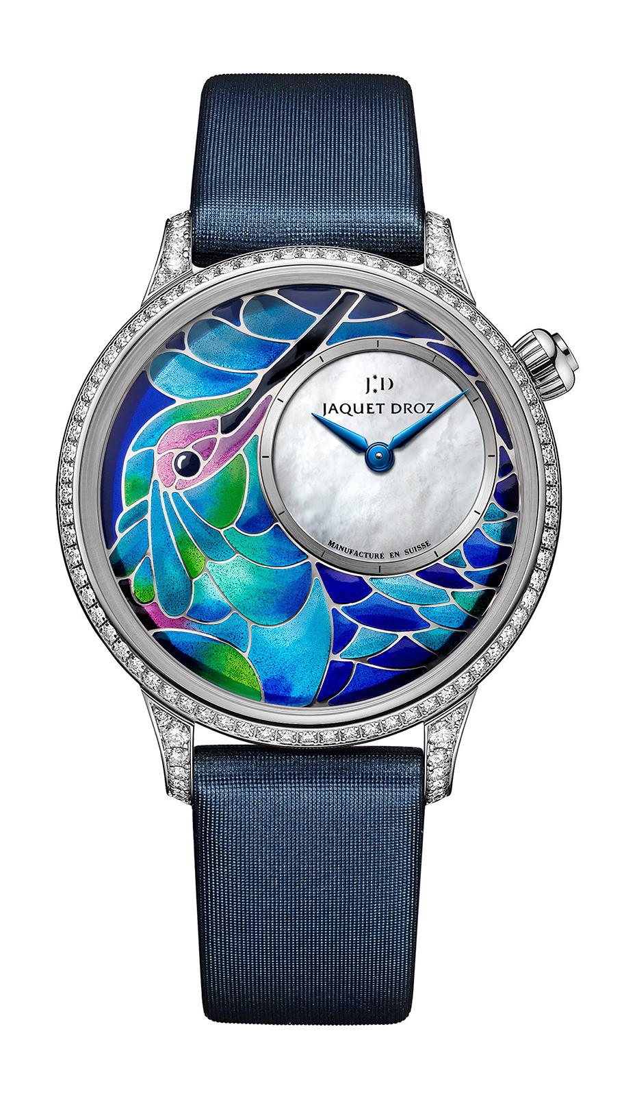 Jaquet Droz Petite Heure Minute Smalta Clara Humming Bird