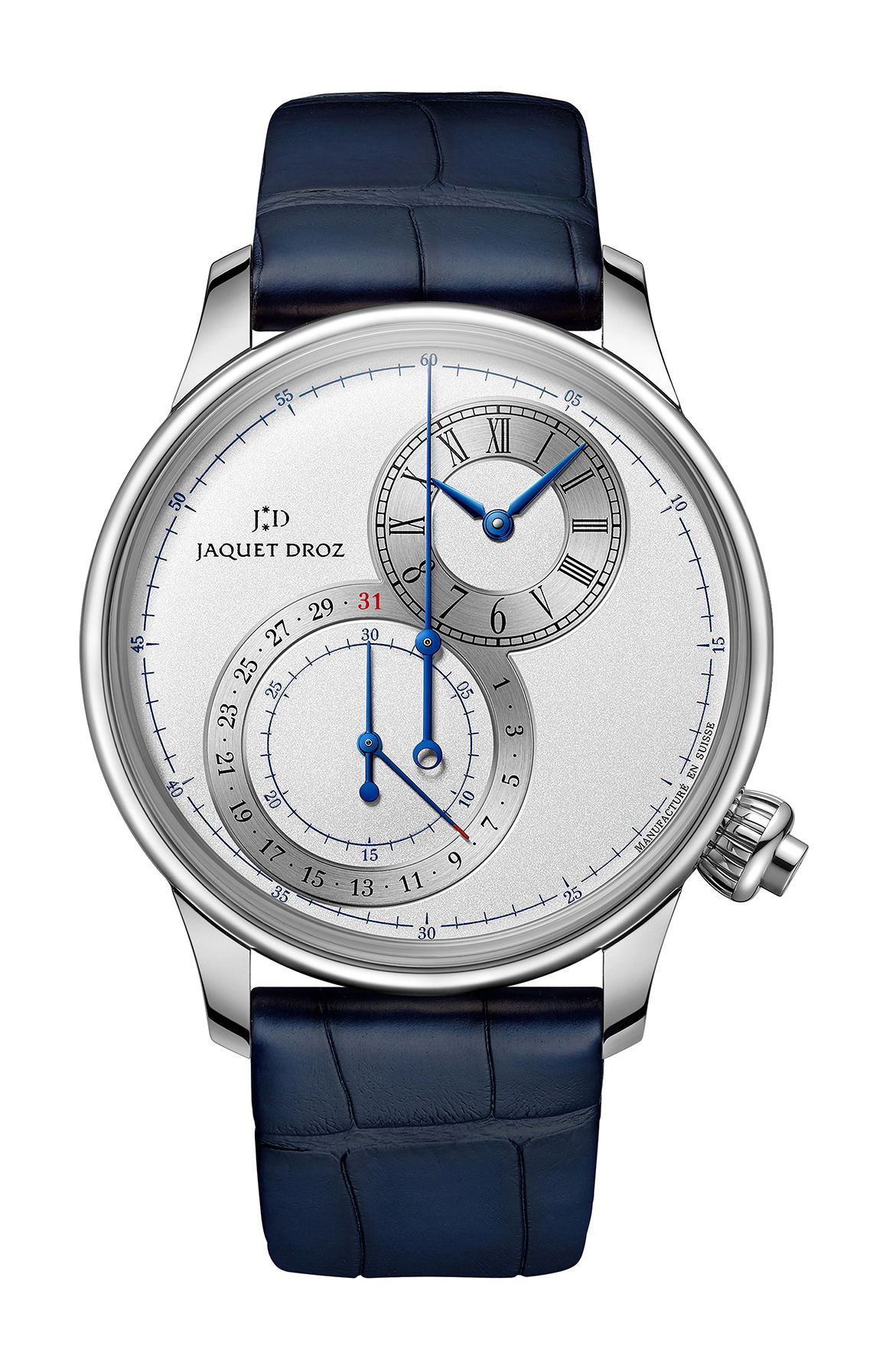 Jaquet Droz Grande Seconde Off-centered Chronograph Silver