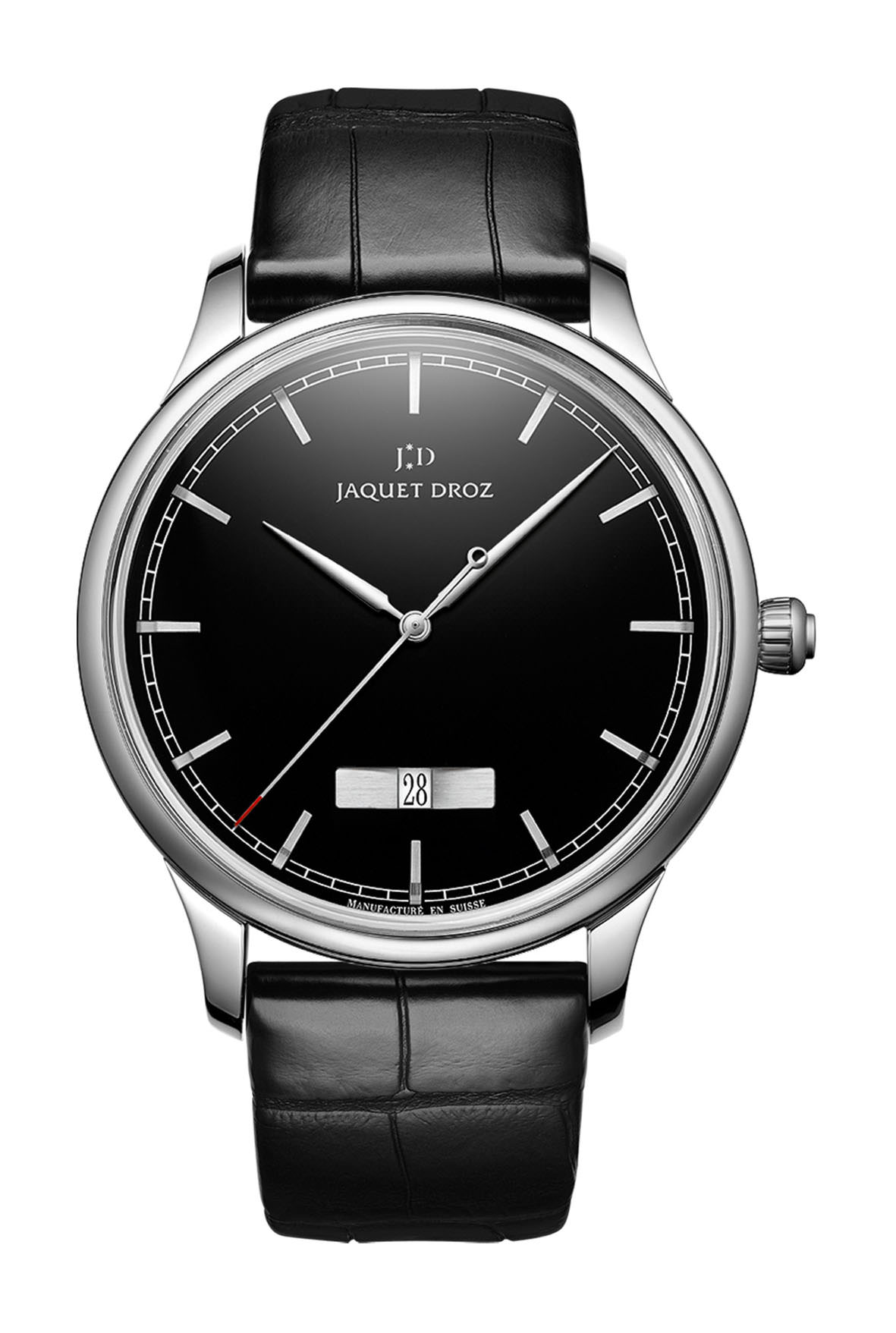 Jaquet Droz Grande Heure Minute Quantieme Onyx