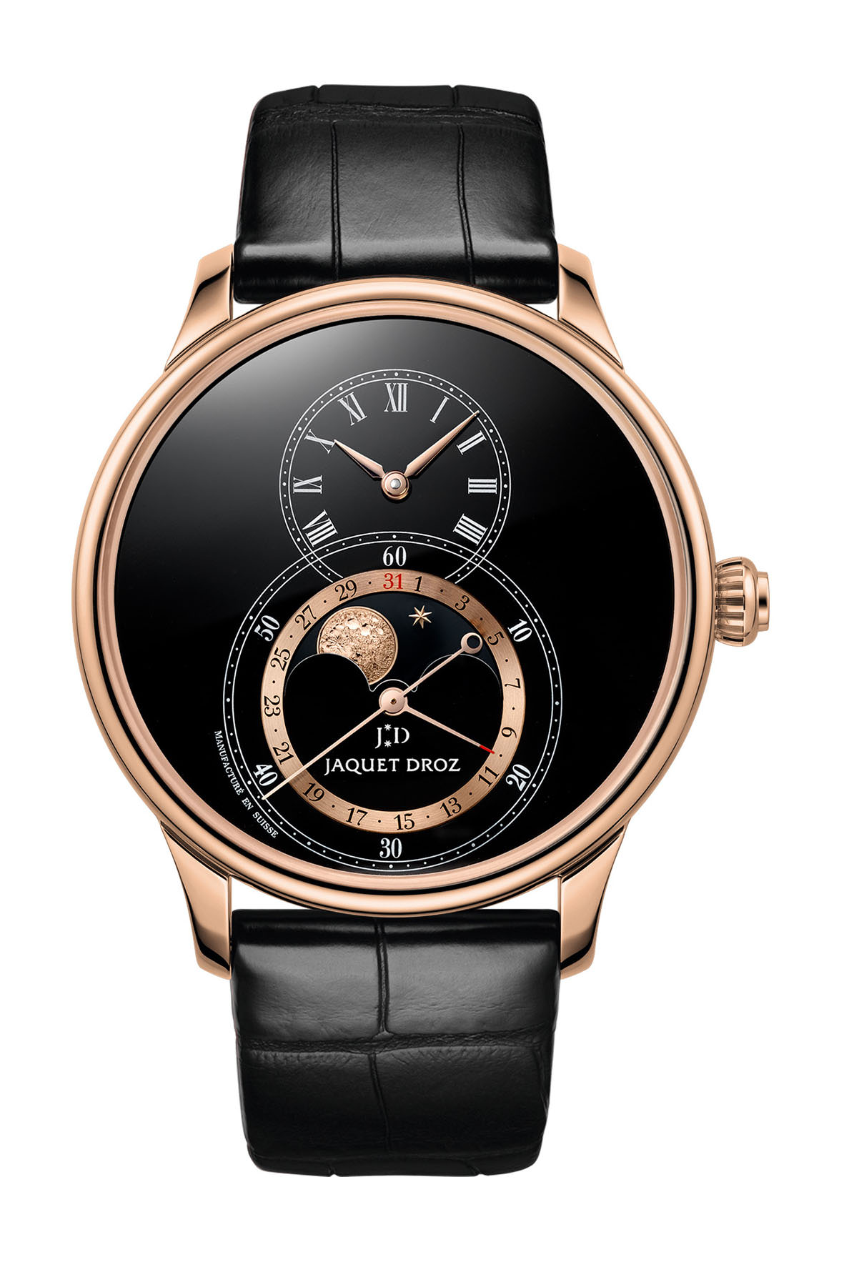 Jaquet Droz Grande Seconde Moon Black Enamel