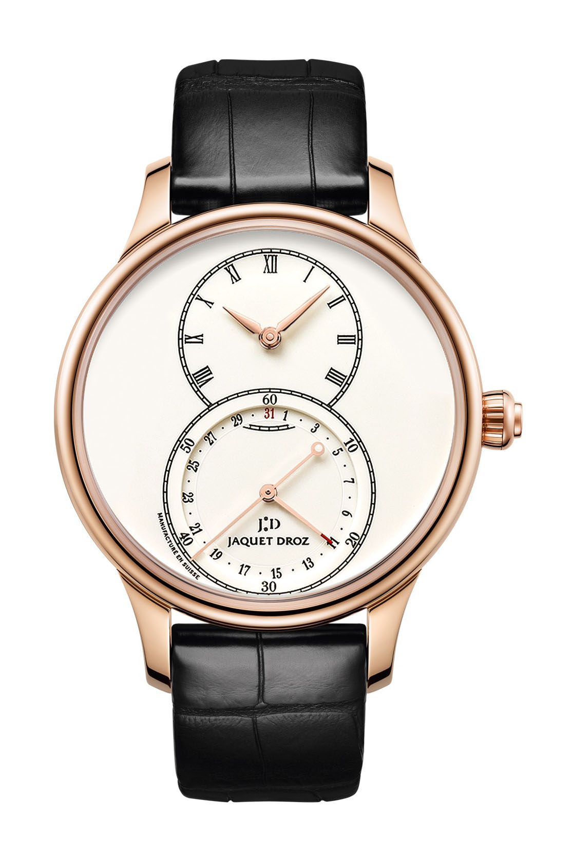Jaquet Droz Grande Seconde Quantieme Ivory Enamel