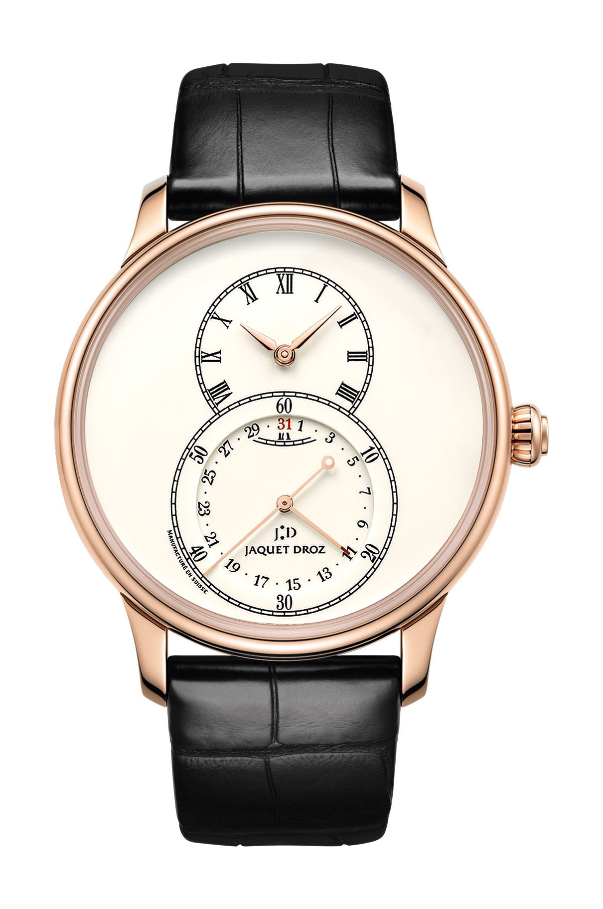 Jaquet Droz Grande Seconde Quantieme Ivory Enamel
