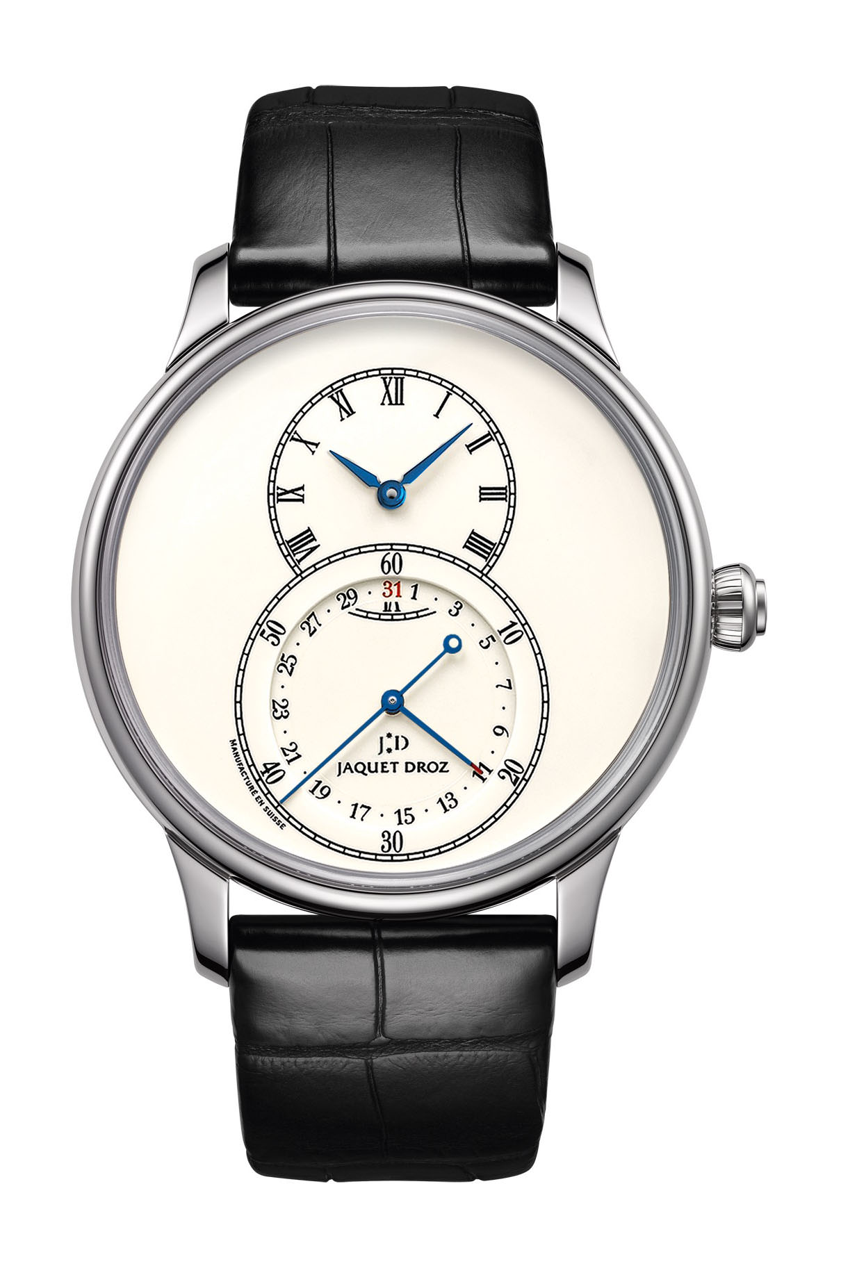 Jaquet Droz Grande Seconde Quantieme Ivory Enamel