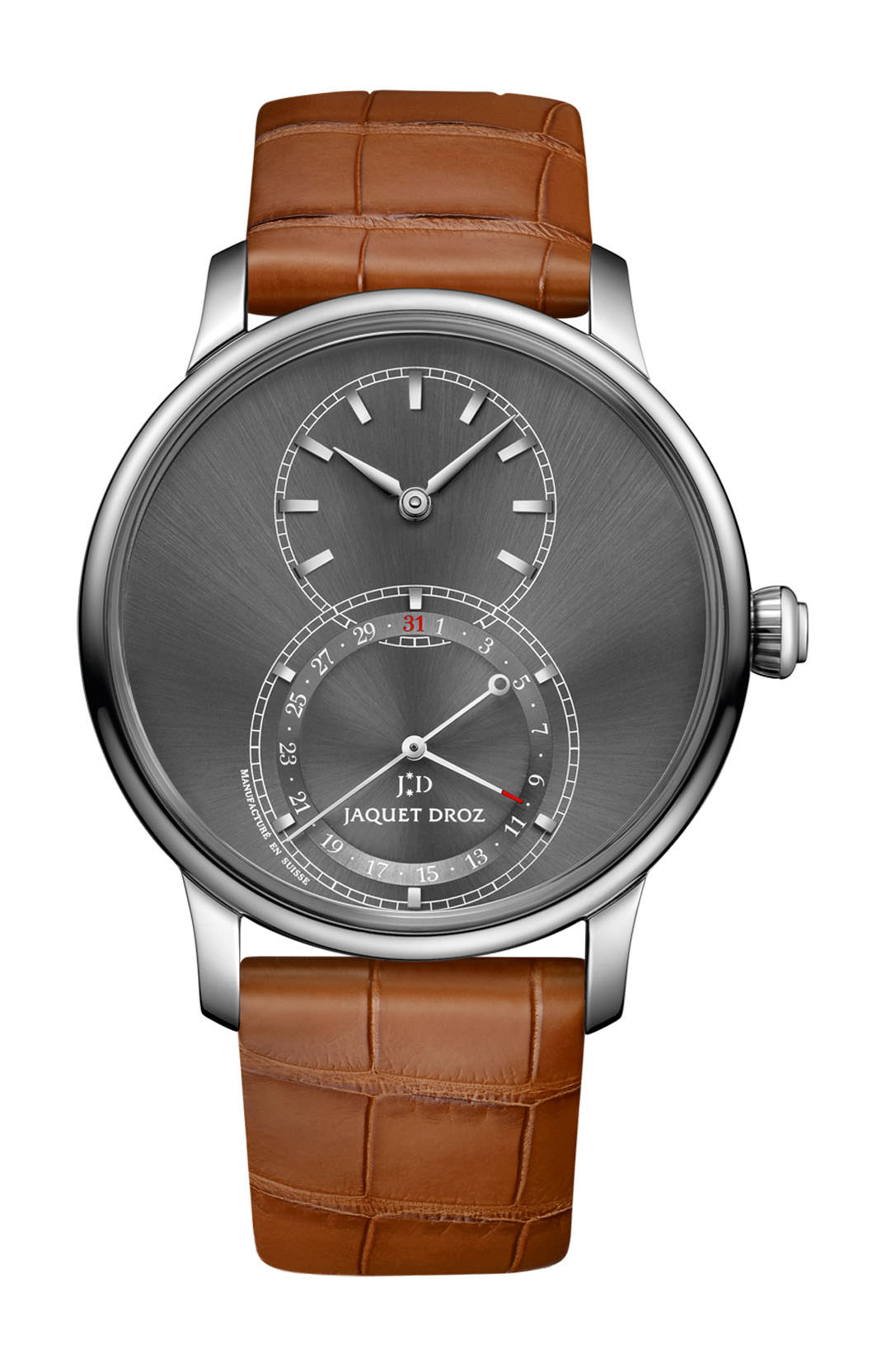 Jaquet Droz Grande Seconde Quantième Satin-brushed Anthracite