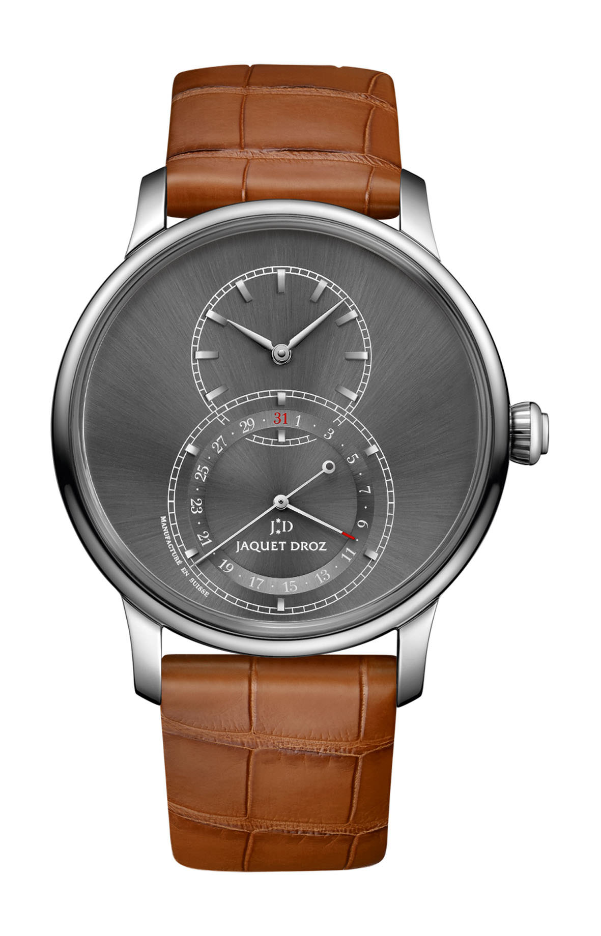 Jaquet Droz Grande Seconde Quantième Satin-brushed Anthracite