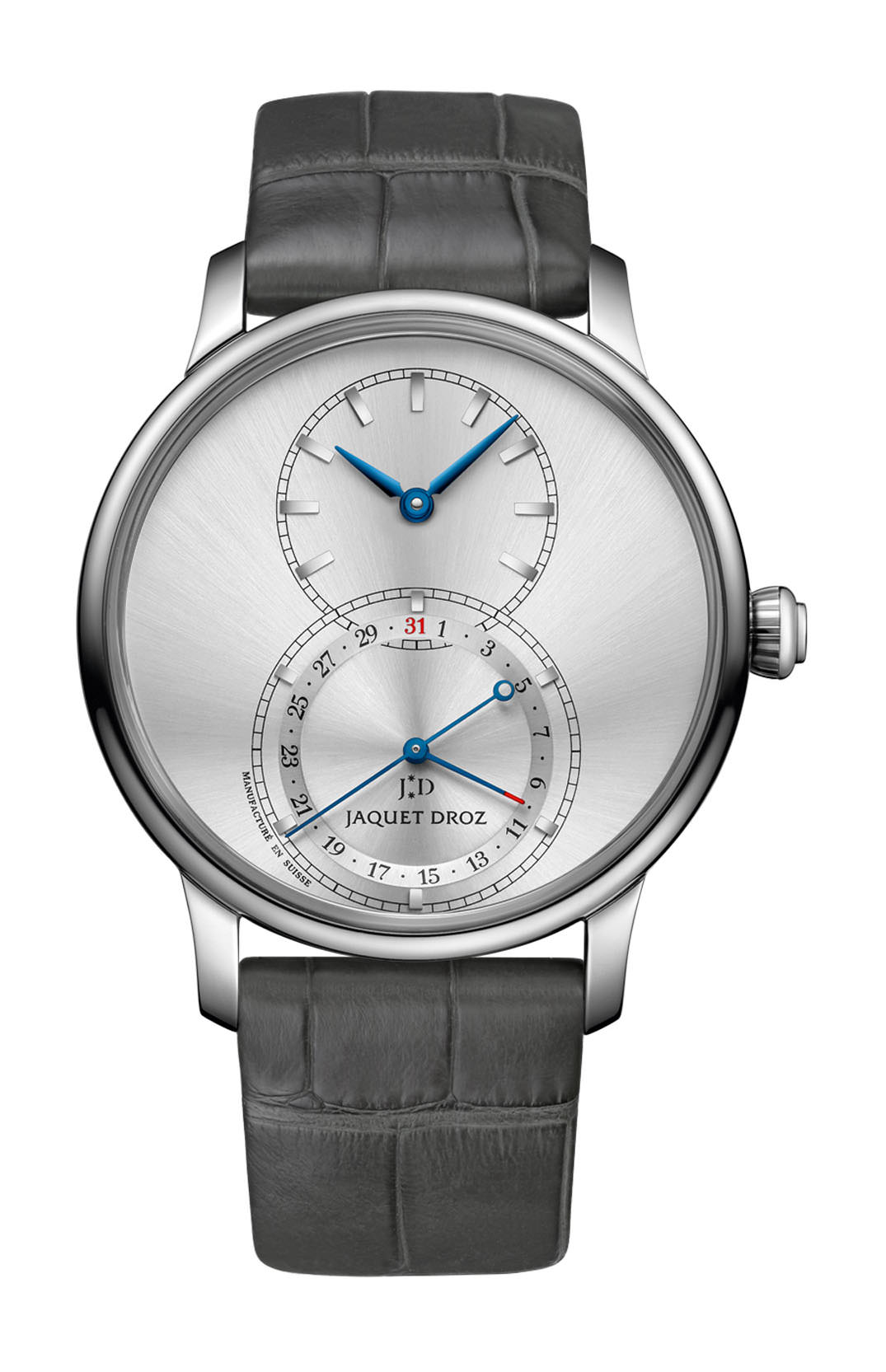 Jaquet Droz Grande Seconde Quantième Satin-brushed Gray