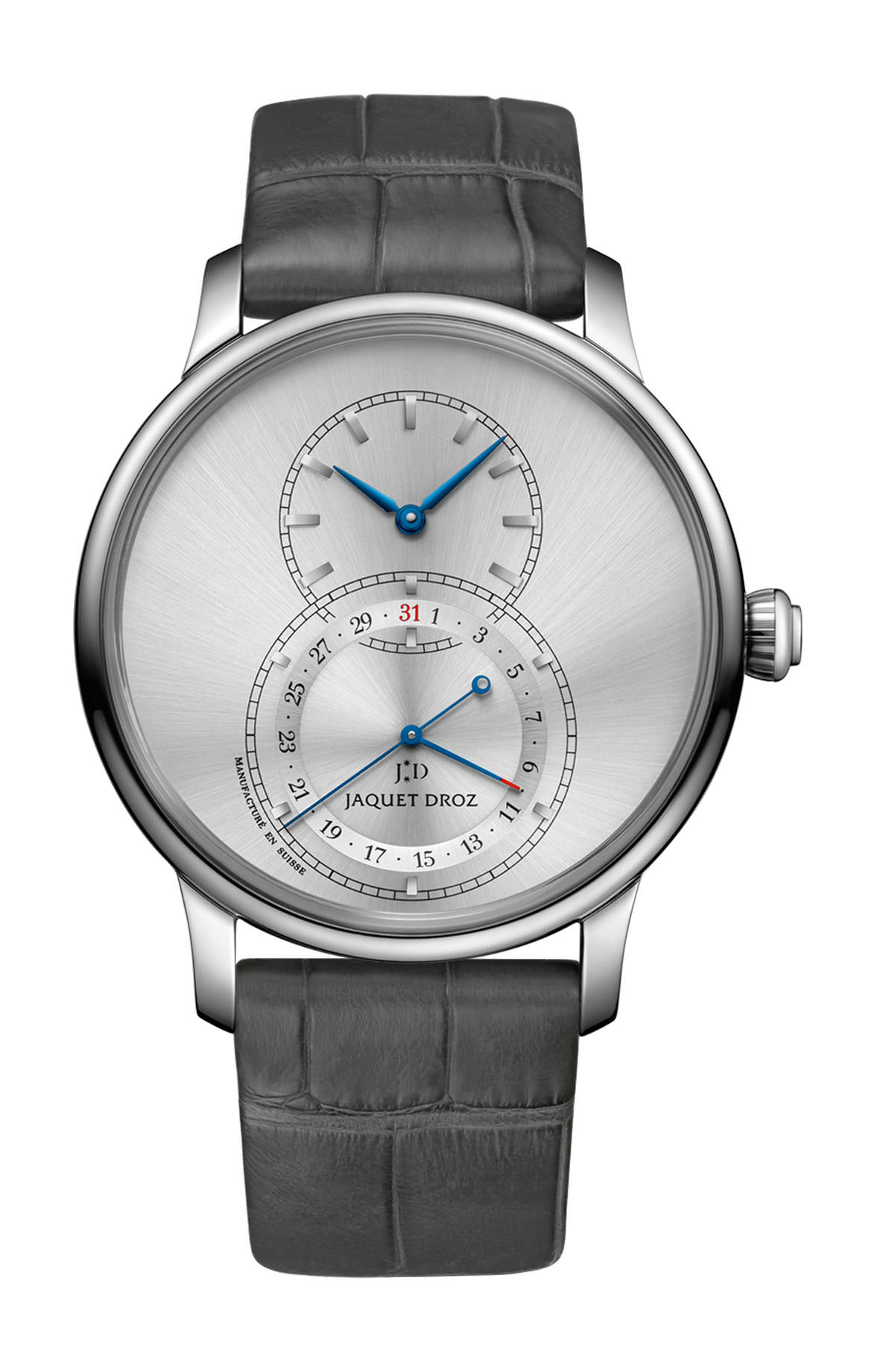 Jaquet Droz Grande Seconde Quantième Satin-brushed Gray
