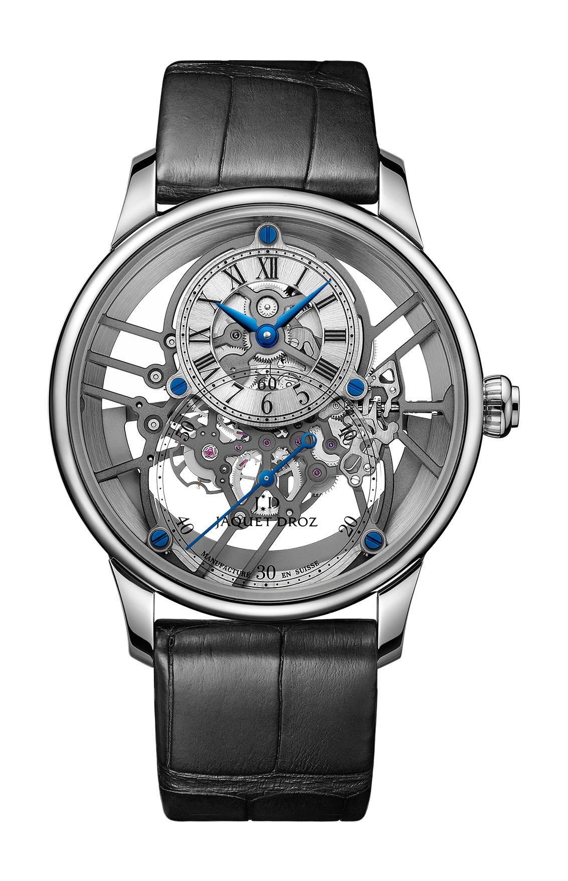 Jaquet Droz Grande Seconde Skelet-one White Gold Sapphire