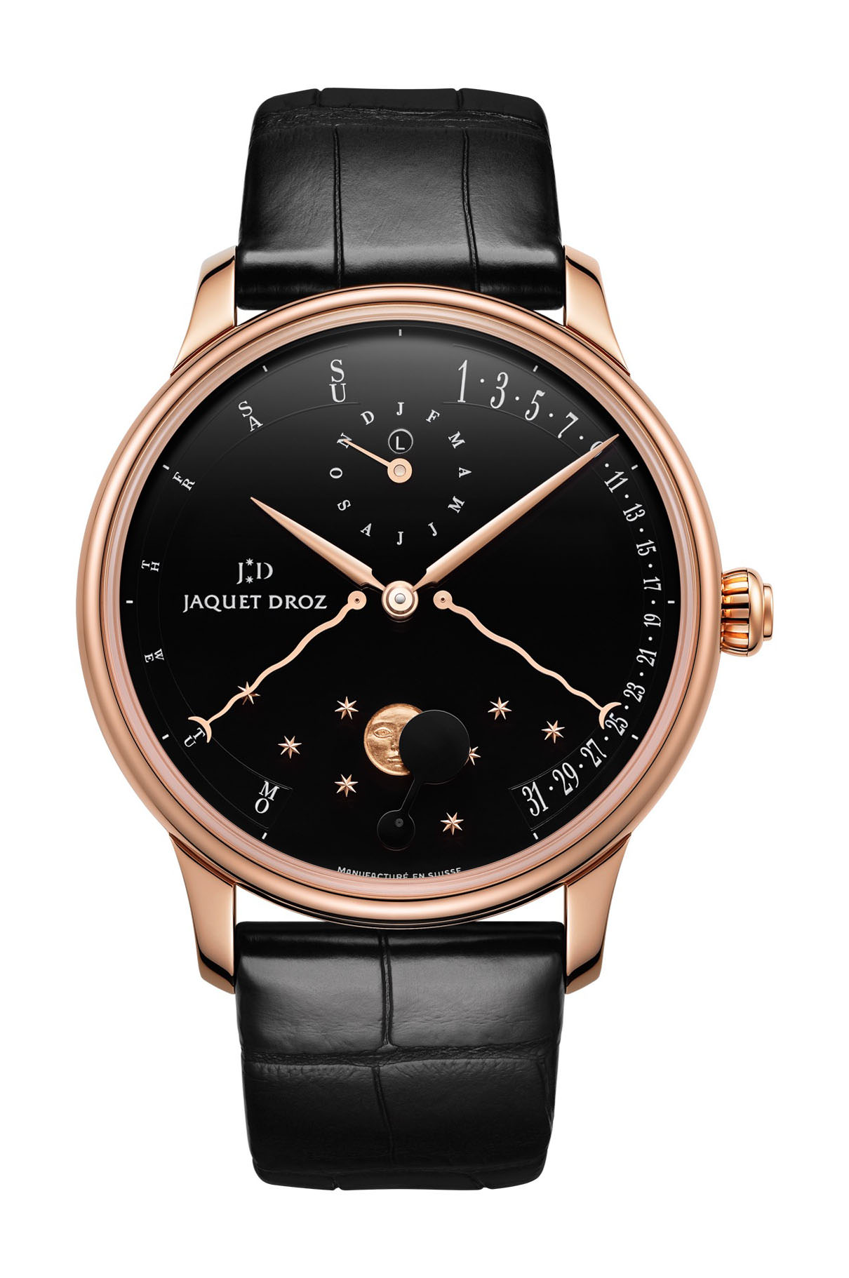 Jaquet Droz Perpetual Calendar Éclipse Black Enamel