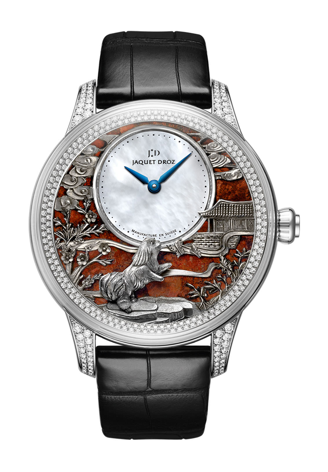 Jaquet Droz Petite Heure Minute Relief Dog