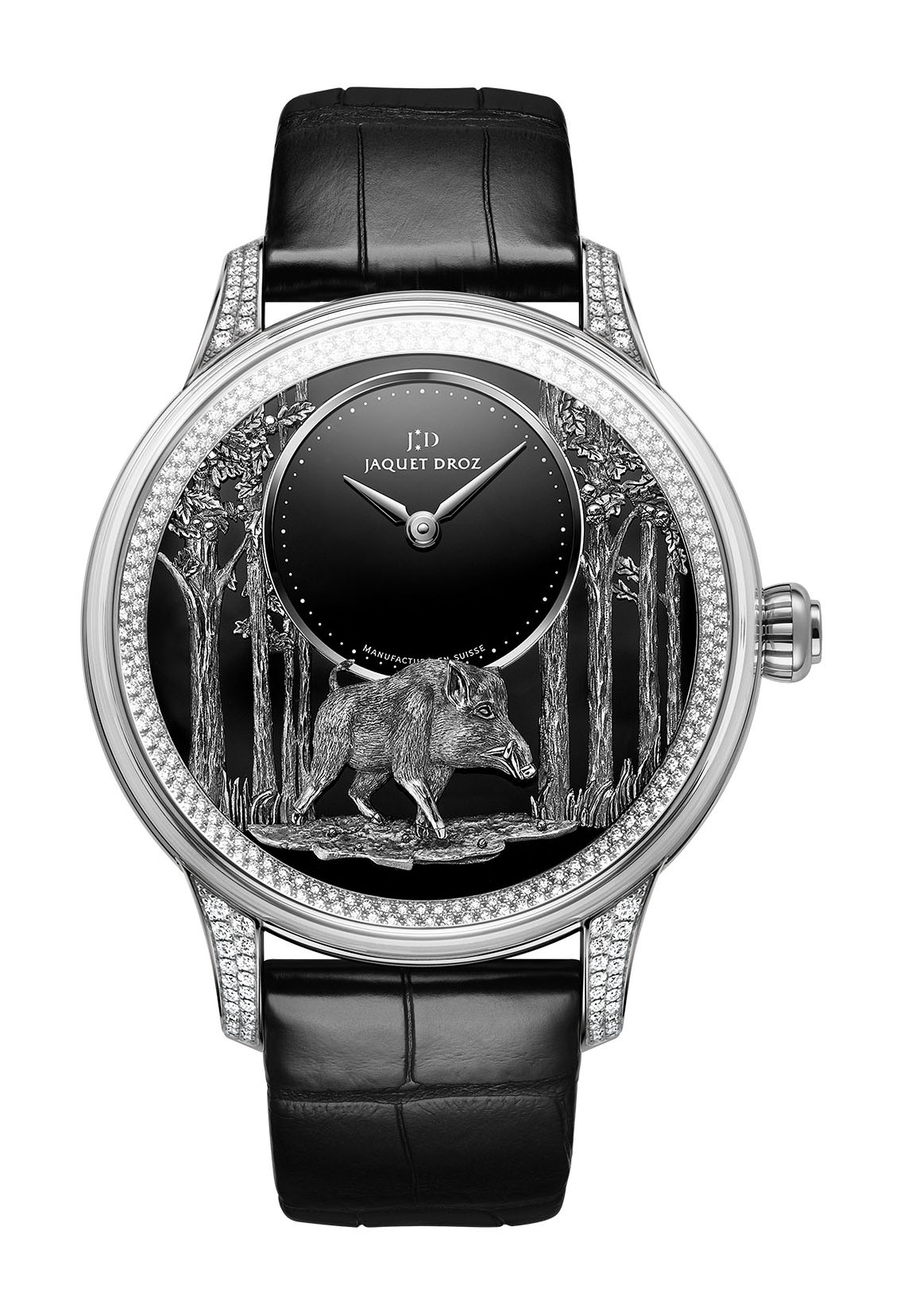 Jaquet Droz Petite Heure Minute Relief Pig