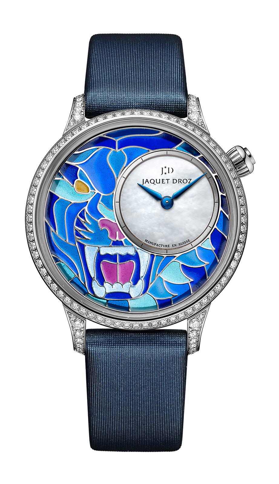 Jaquet Droz Petite Heure Minute Smalta Clara Tiger